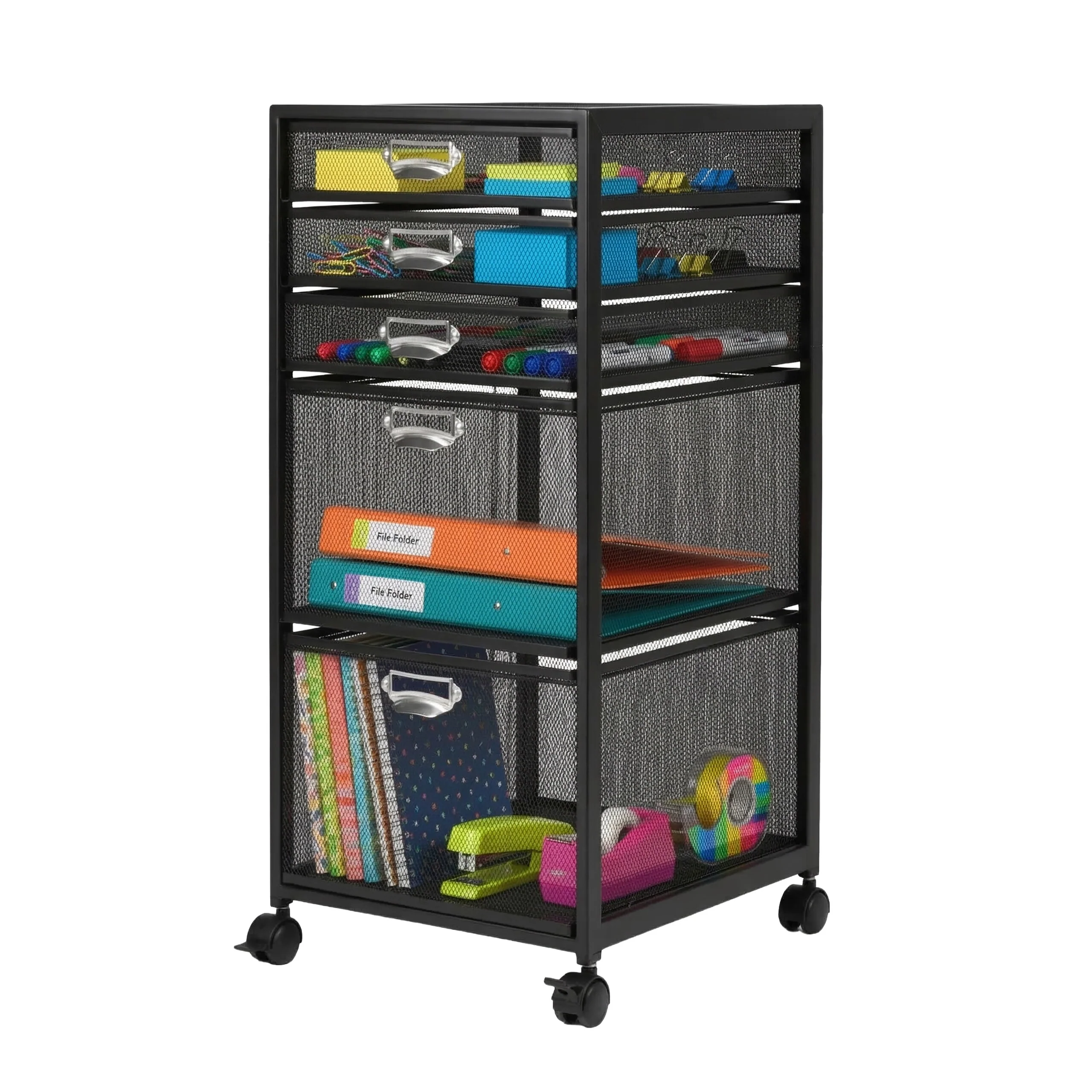 Rollcontainer mit 5 Schubladen