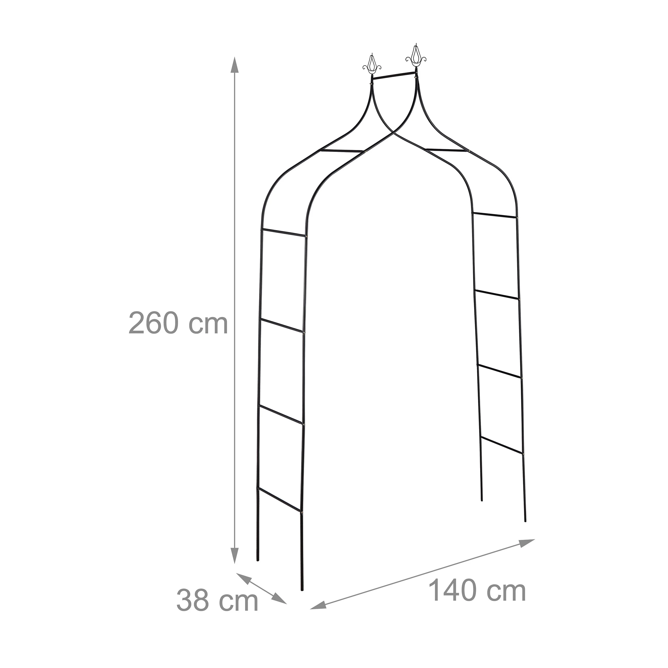 Rosenbogen 260 cm hoch - Image 3