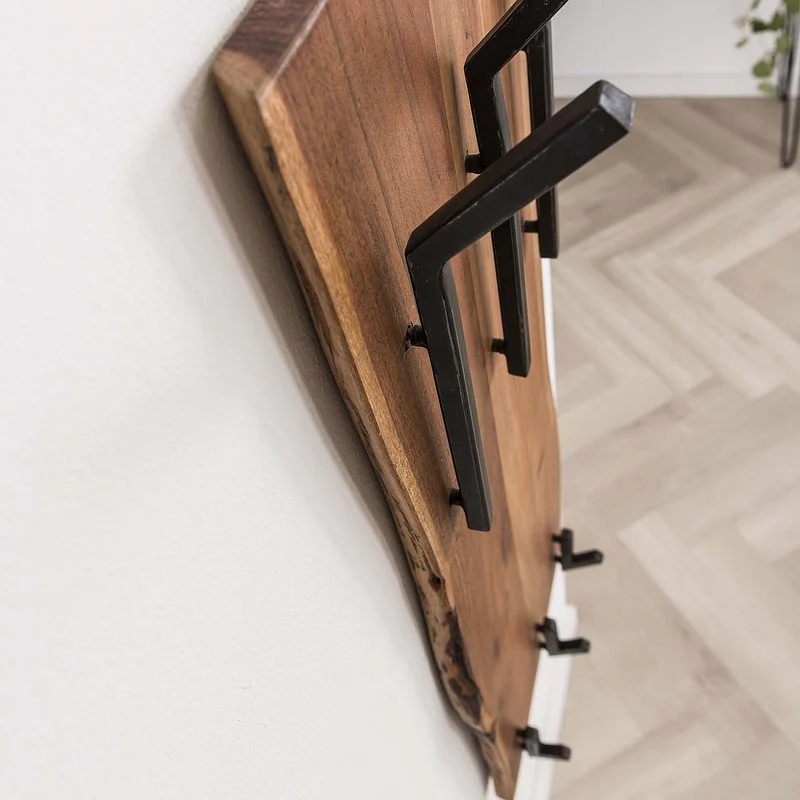 Rubjerg Design Garderobe Edge 6 Haken Akazie massiv natur - Image 2