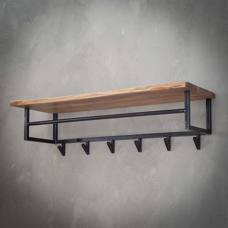 Rubjerg Design Garderobe Edge 6 Haken mit Hutablage Akazie massiv natur - Image 4