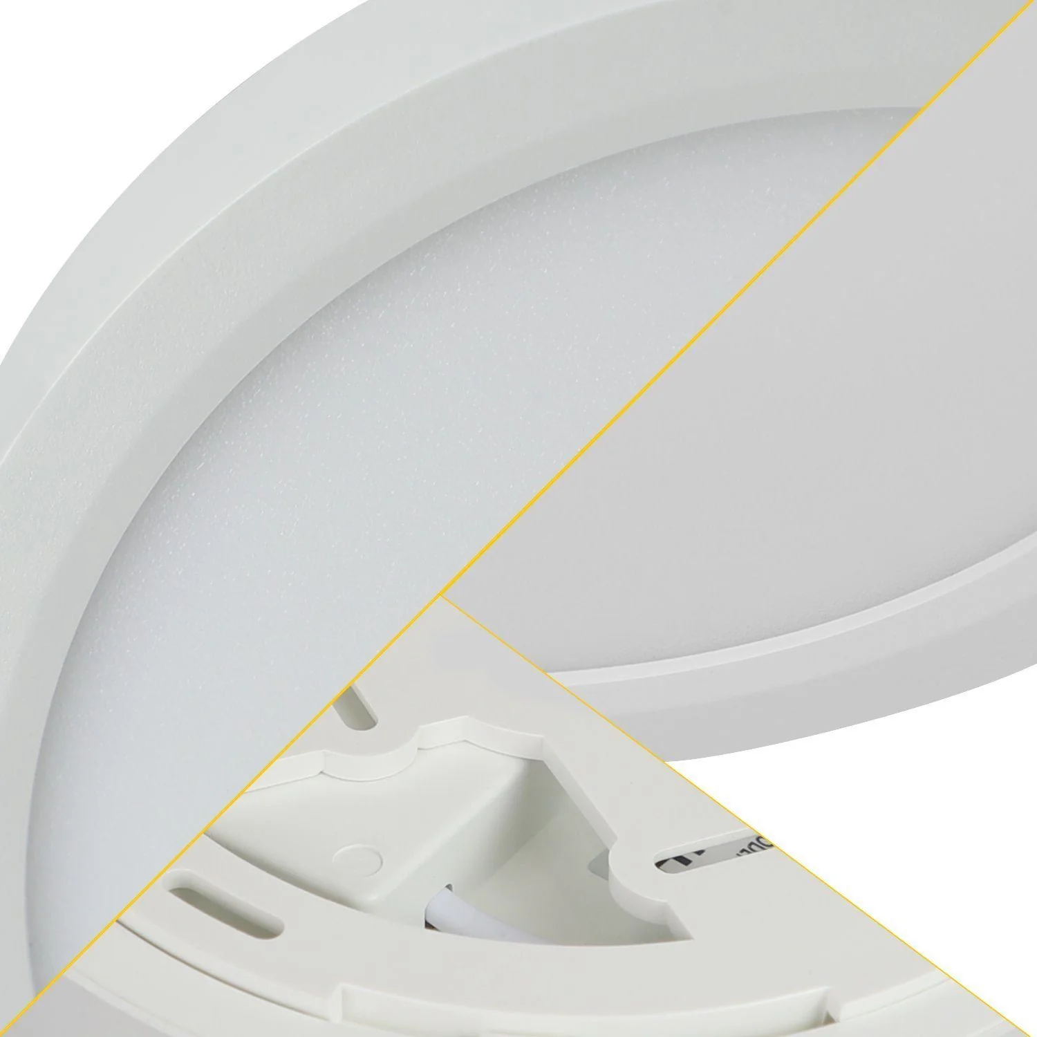 Runde LED-Deckenleuchte 15 W Ø 22 cm – Praktische und sparsame Beleuchtung in Schwarz - Image 6