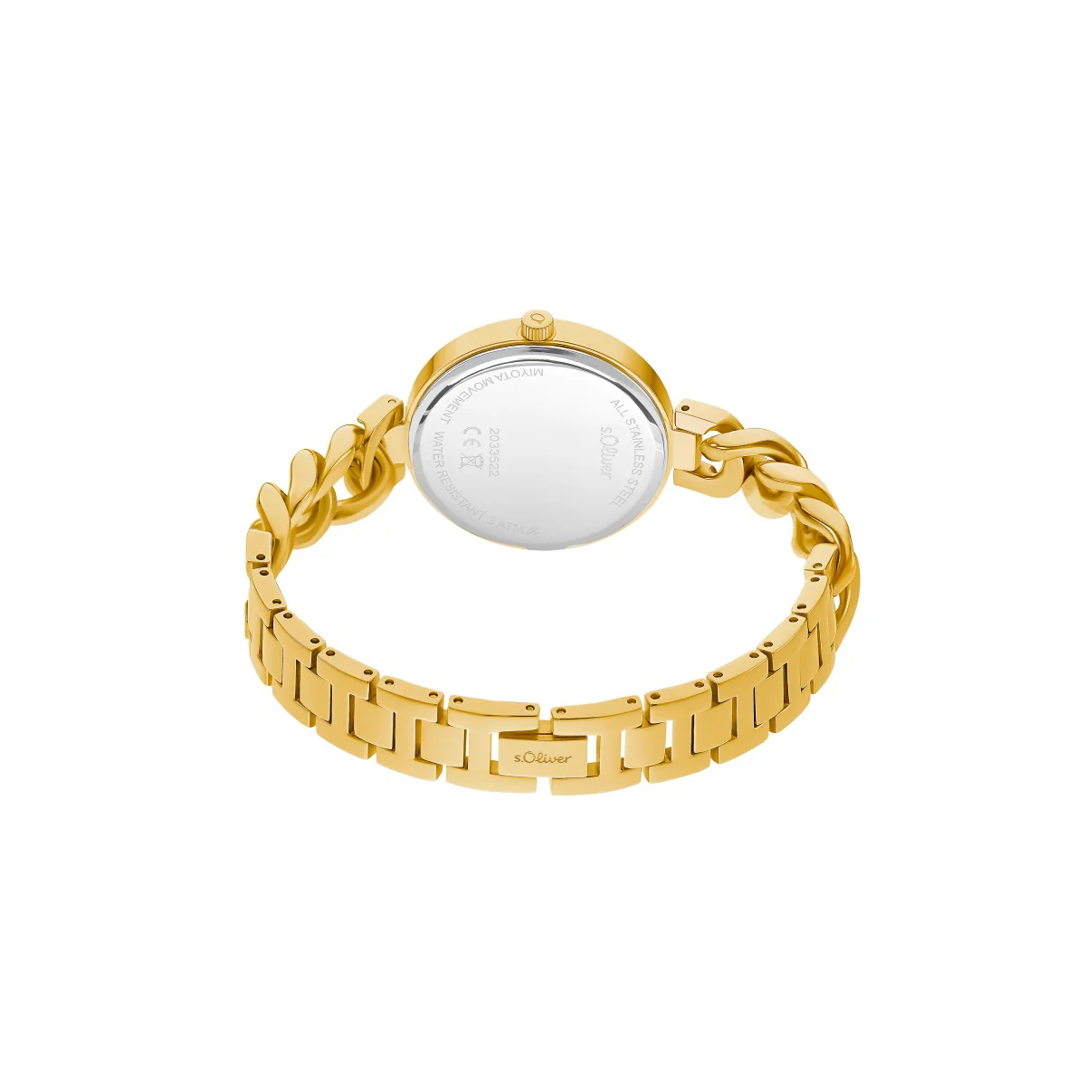 s.Oliver Damen Uhr Armbanduhr Edelstahl gold 2033522 - Image 2