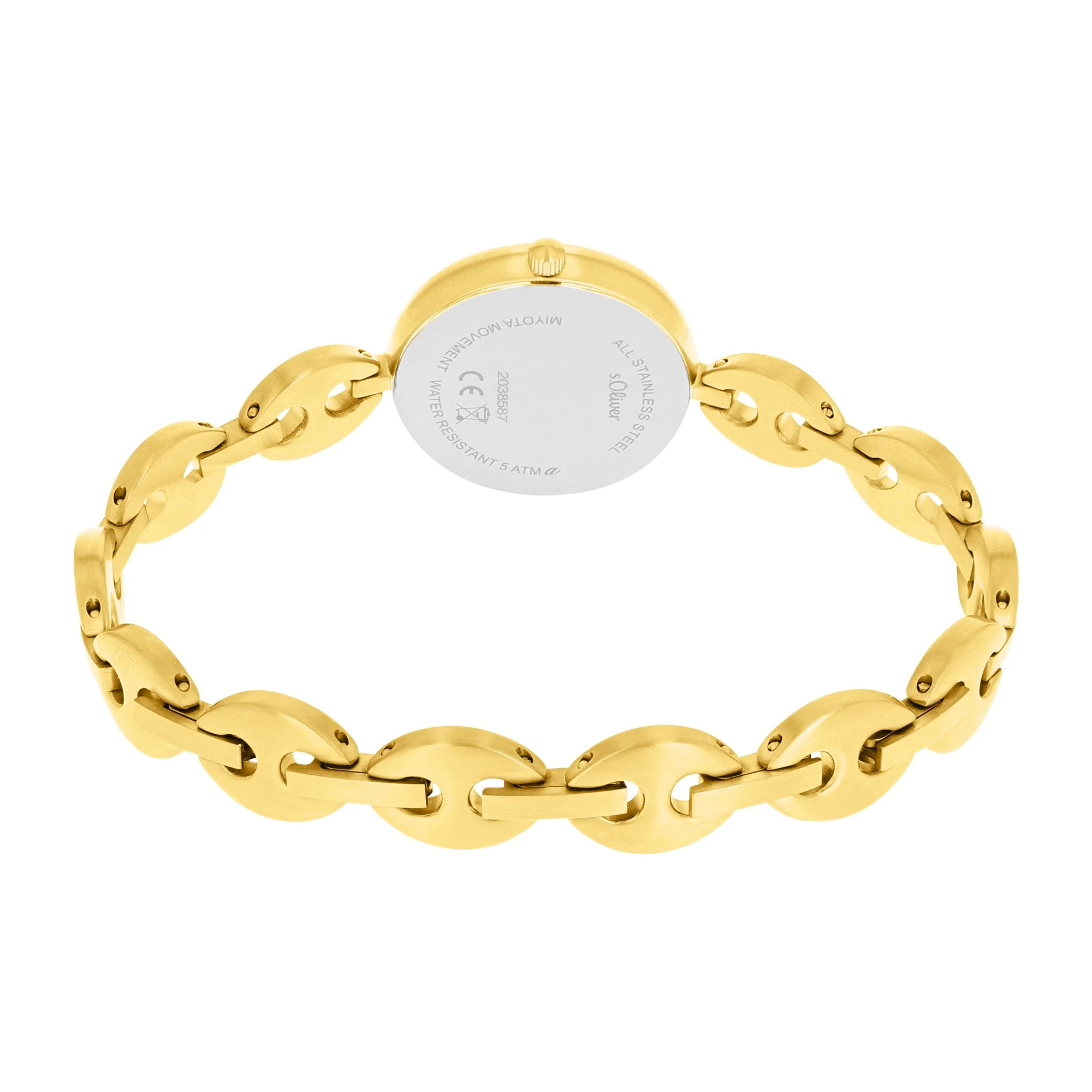 s.Oliver Damen Uhr Armbanduhr Edelstahl gold 2038587 - Image 3