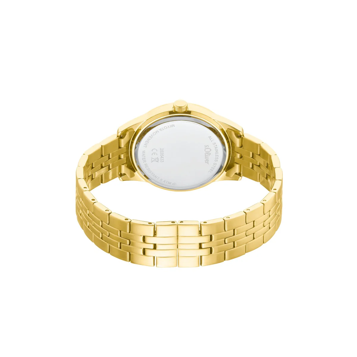 s.Oliver Damen Uhr Armbanduhr Edelstahl IP Gold 2035433 - Image 2