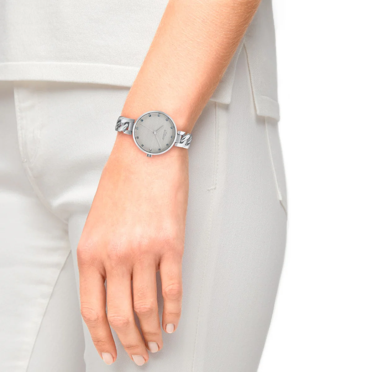 s.Oliver Damen Uhr Armbanduhr Edelstahl silber 2033521 - Image 3