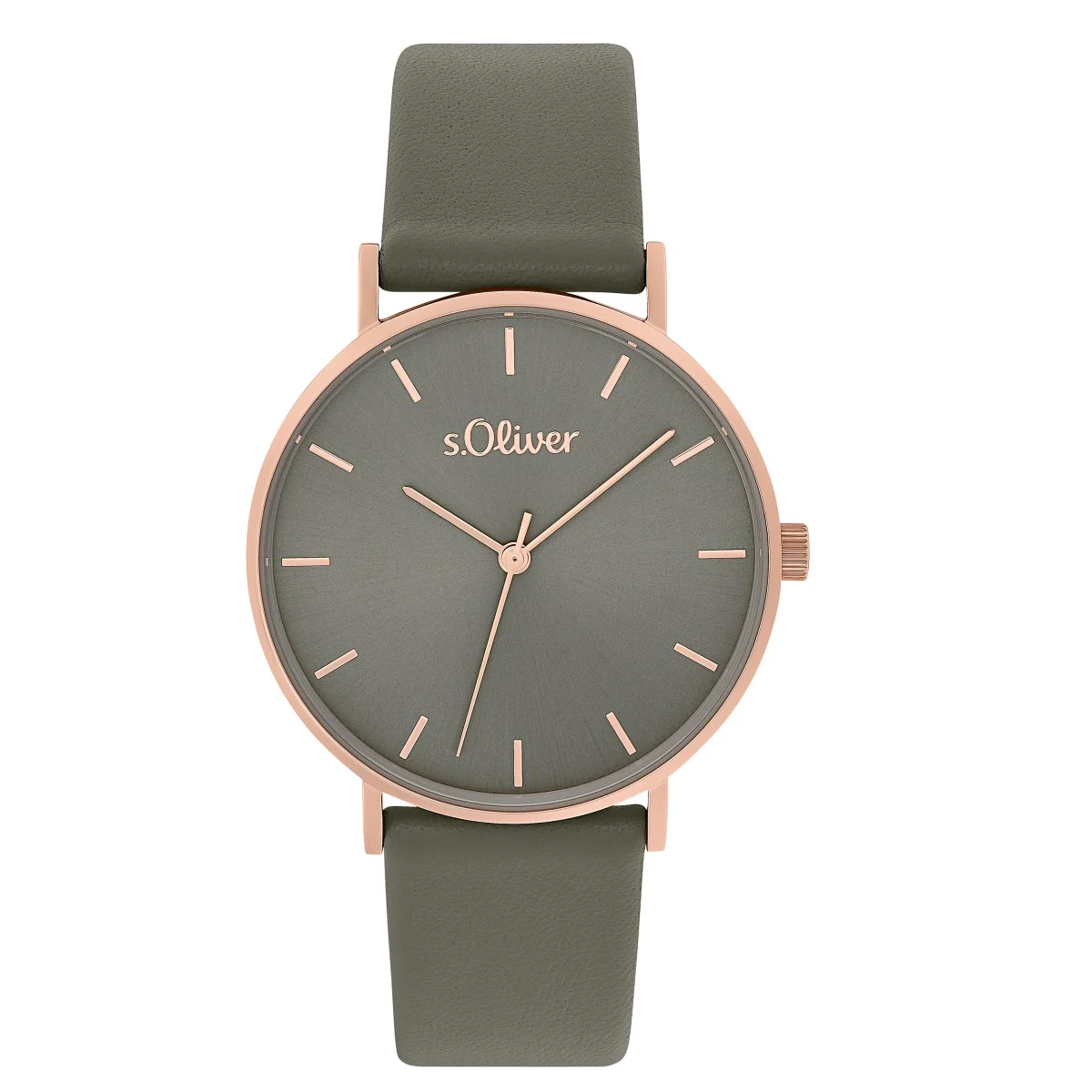 s.Oliver Damen Uhr Armbanduhr Leder 2033488