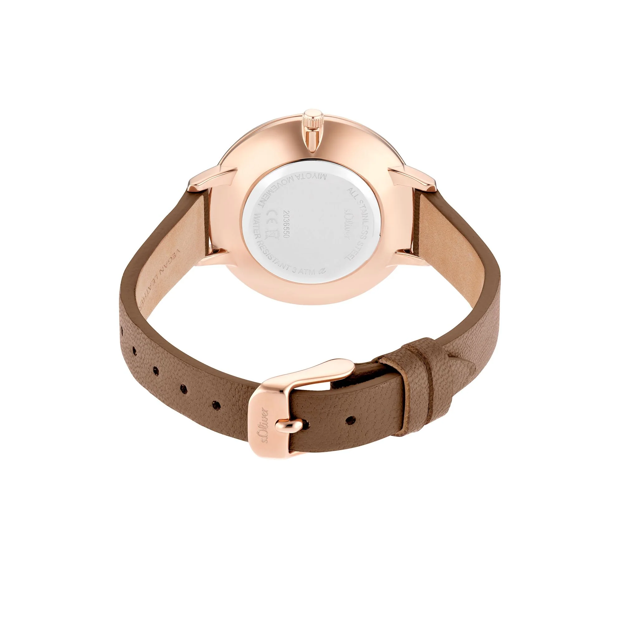 s.Oliver Damen Uhr Armbanduhr Leder 2036550 - Image 2
