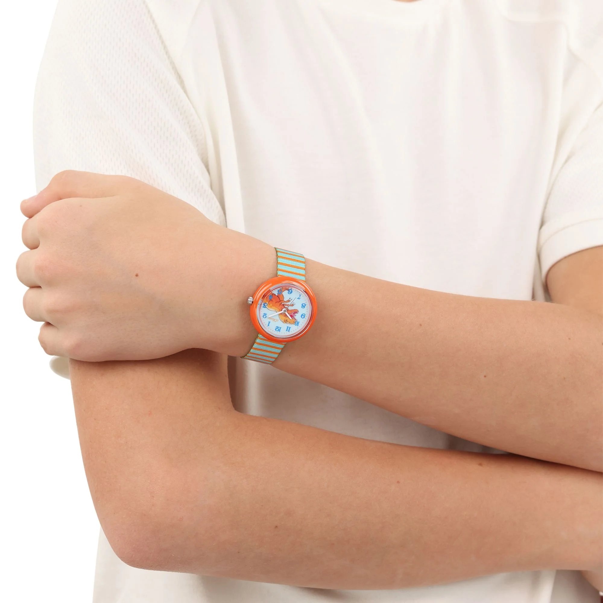 s.Oliver Kids - Boys Quarzuhr Uhr Nylon Dinosaurier 2038608 - Image 2