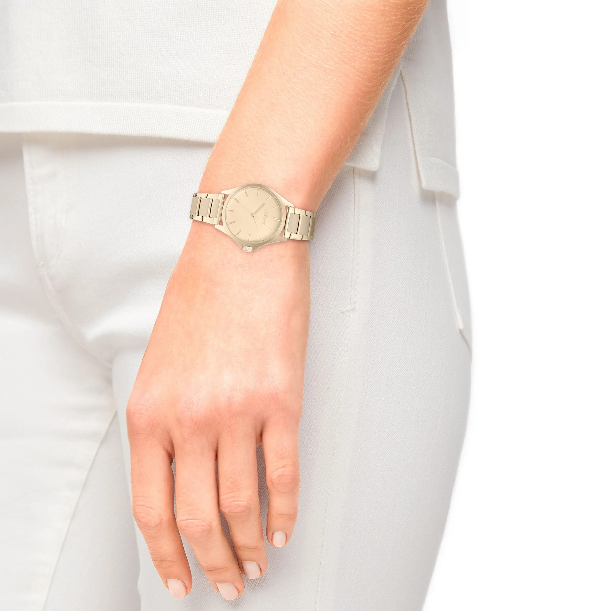 s.Oliver Unisex Uhr Armbanduhr Edelstahl IP Gold 2036544 - Image 3