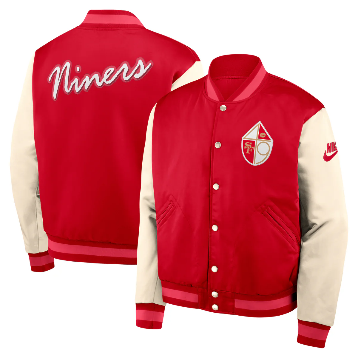 San Francisco 49ers Nike Legacy Bomber Jacket NFL - Image 2