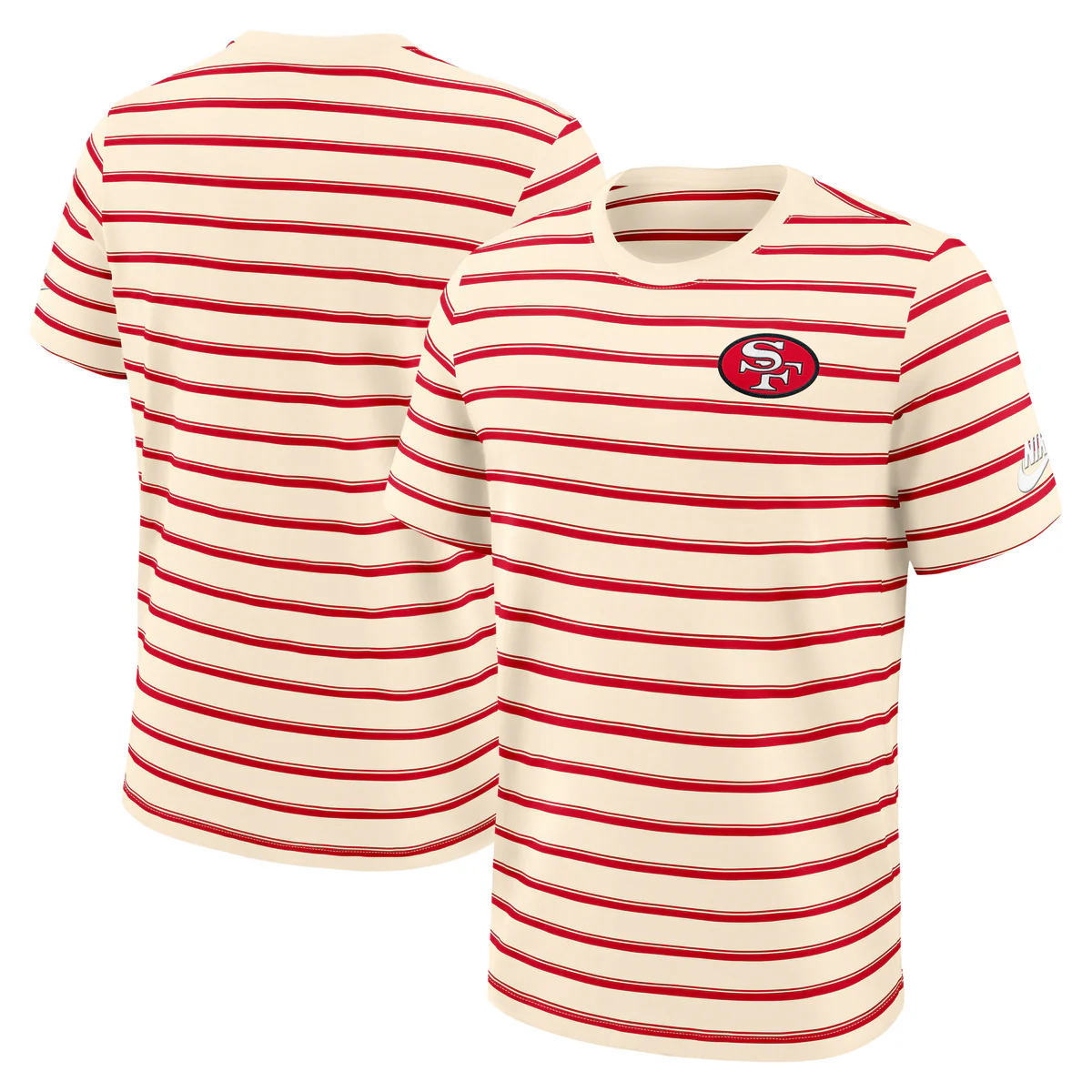 San Francisco 49ers Nike Rewind Club Striped Tee NFL - Image 5