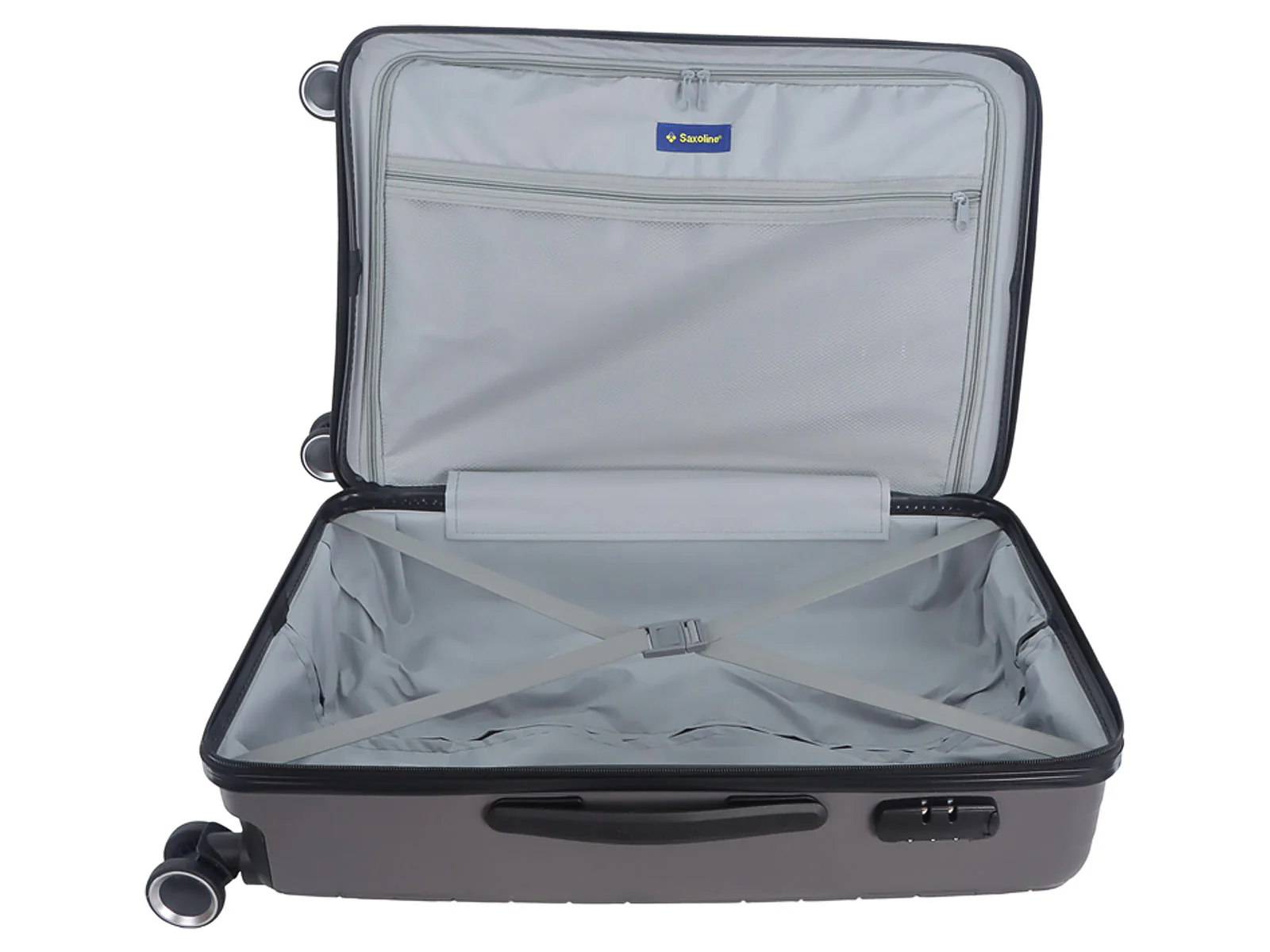 Saxoline SX Fiesta Trolley TSA Zahlenschloss Spinner 65 cm grey - Image 13