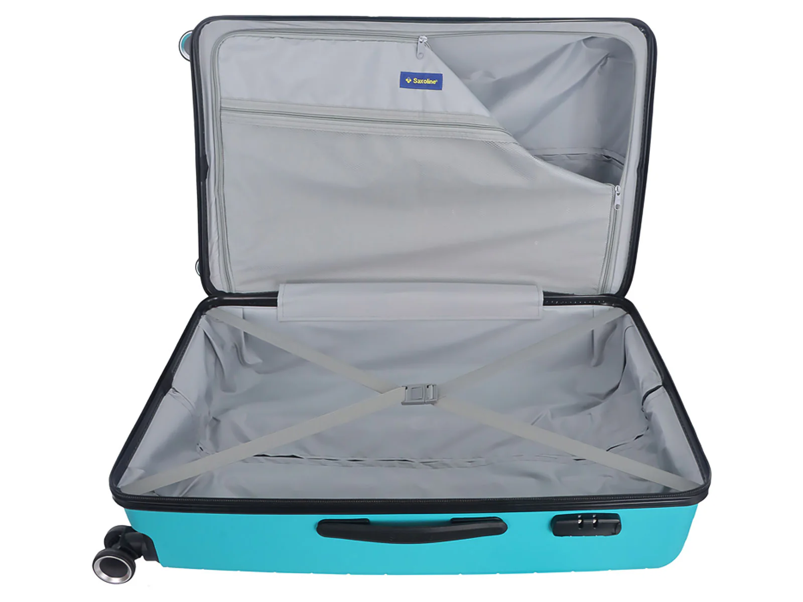 Saxoline SX Fiesta Trolley TSA Zahlenschloss Spinner 75 cm turquoise - Image 5