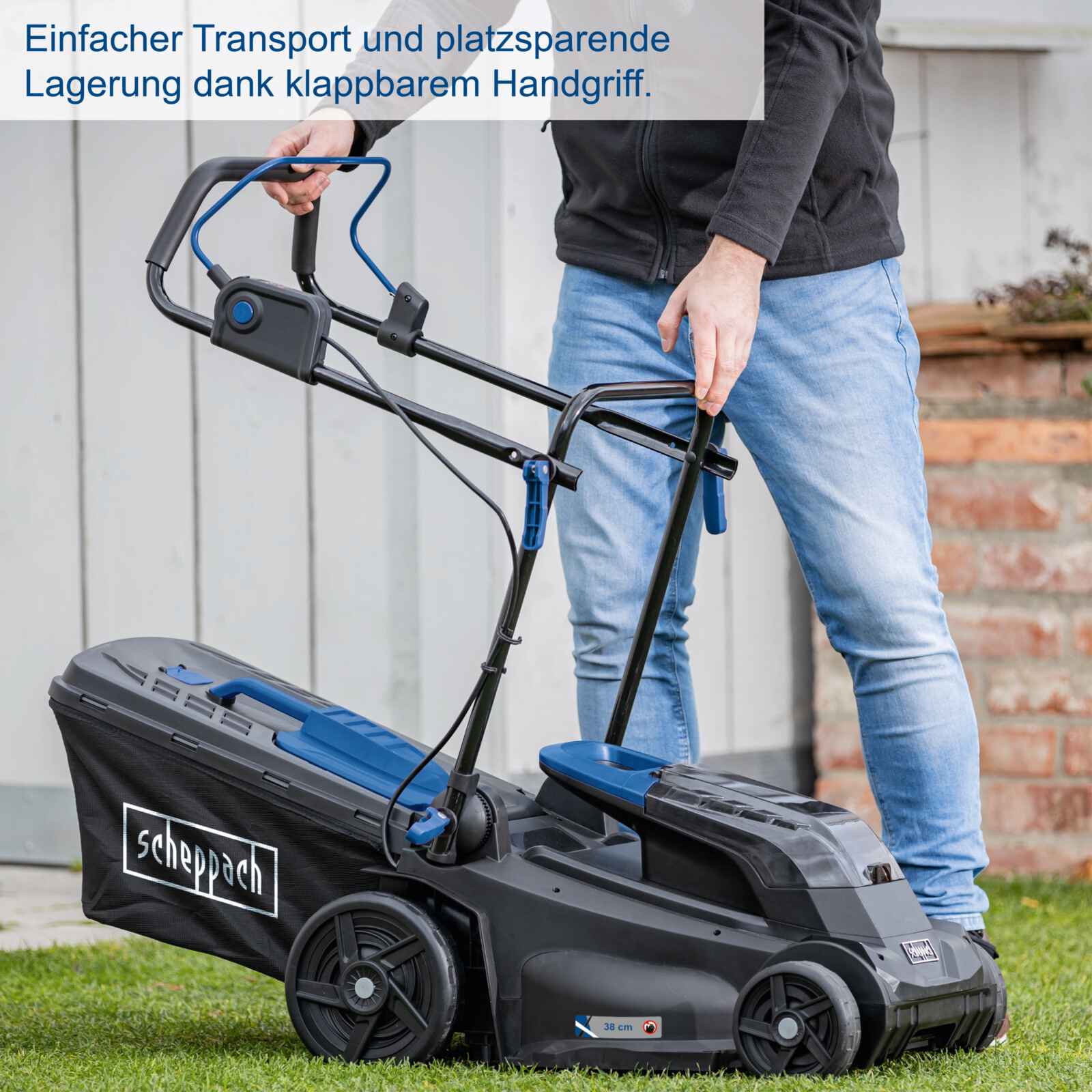 Scheppach Akku-Rasenmäher BC-MP380-X | 38 cm Schnittbreite | 6-stufige Schnitthöhenverstellung | 20V - Image 11