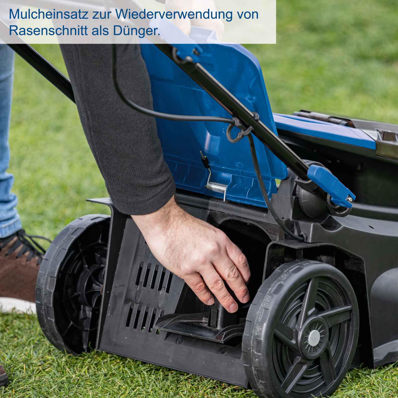 Scheppach Akku-Rasenmäher BC-MP380-X | 38 cm Schnittbreite | 6-stufige Schnitthöhenverstellung | 20V - Image 12