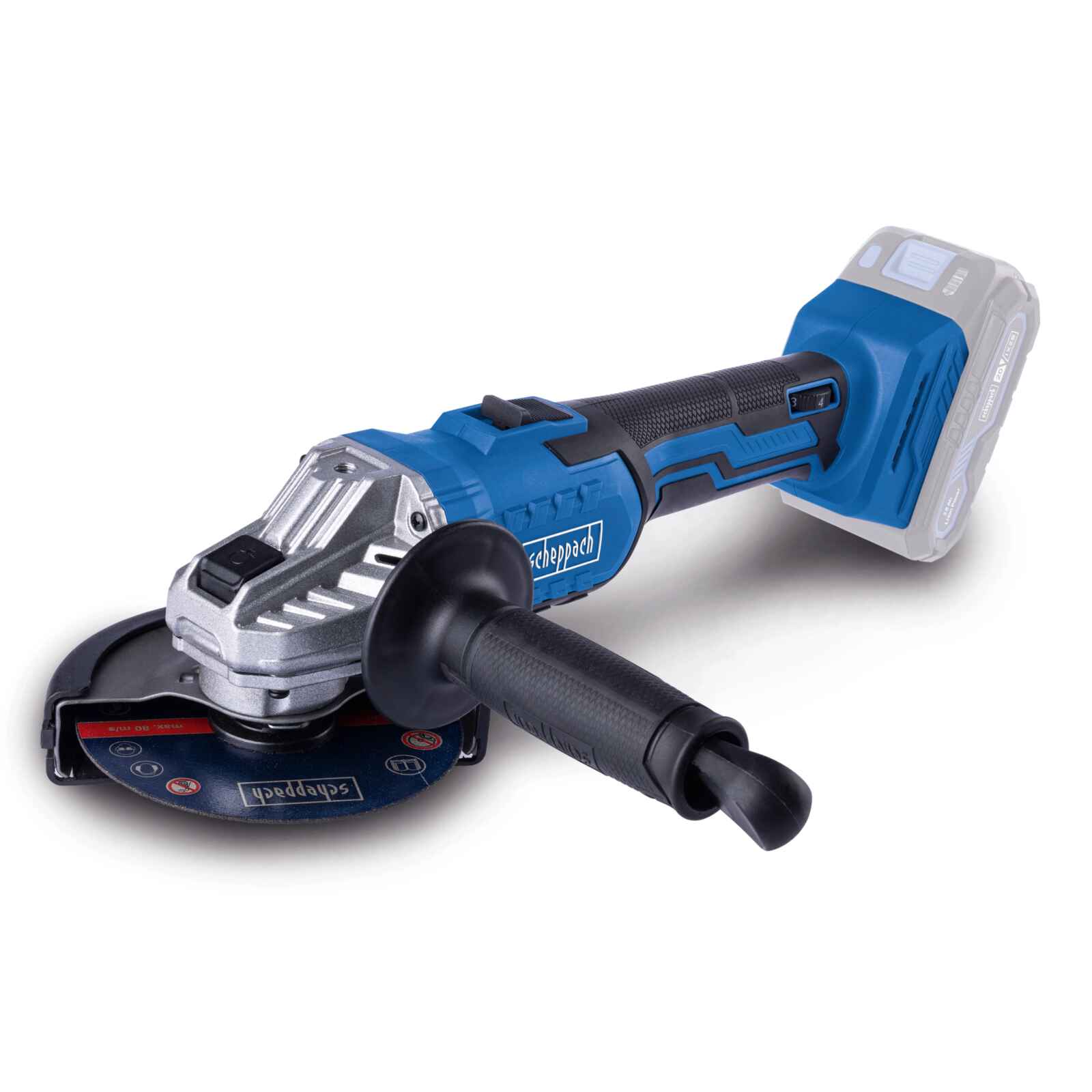 Scheppach Akku-Winkelschleifer C-AG125-X | 125 mm | Softstart | 20V IXES