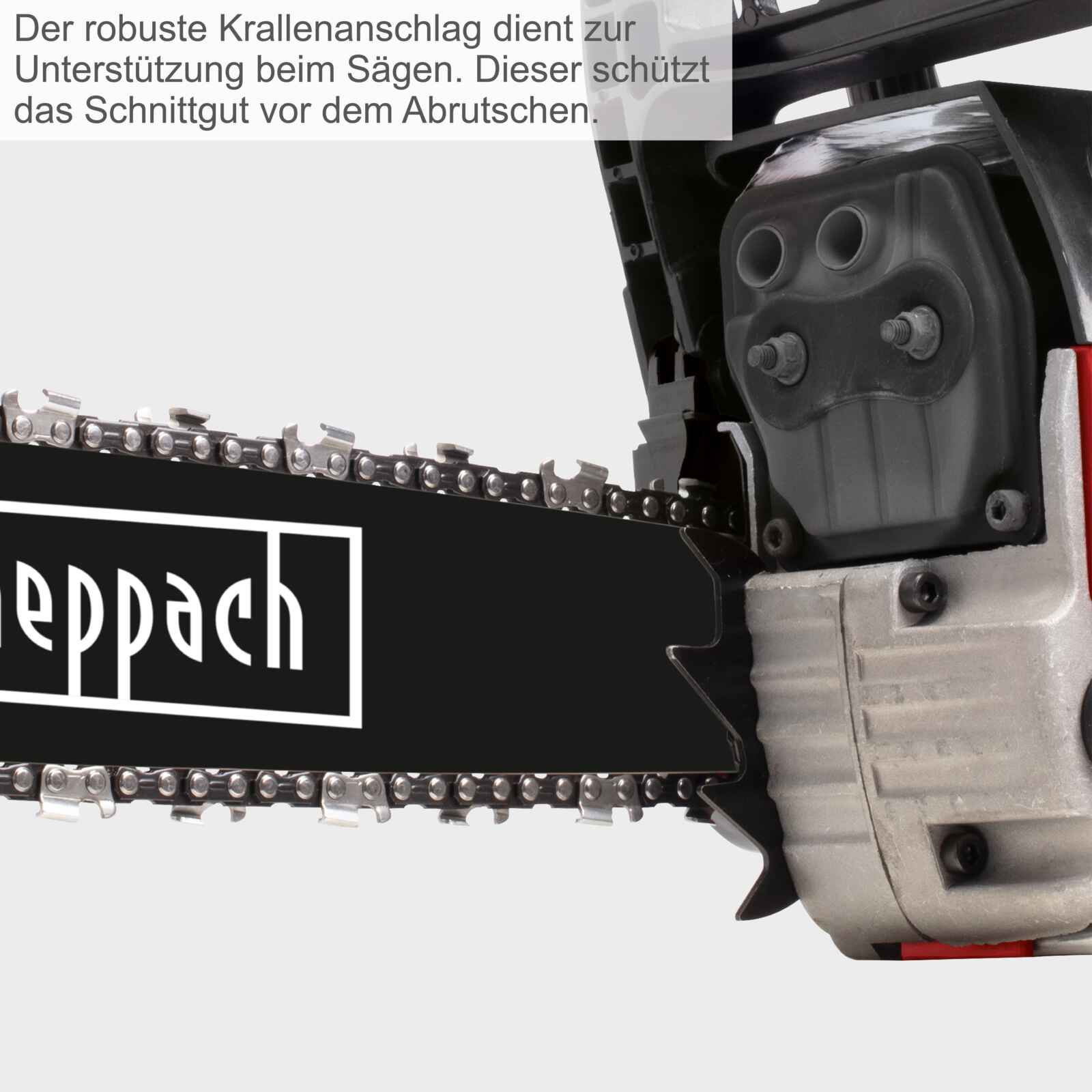 Scheppach Benzin Kettensäge CSP50 - 45cm Schwertlänge (18") | 2,44 PS | 45 cm³ | Auto Choke - Image 9