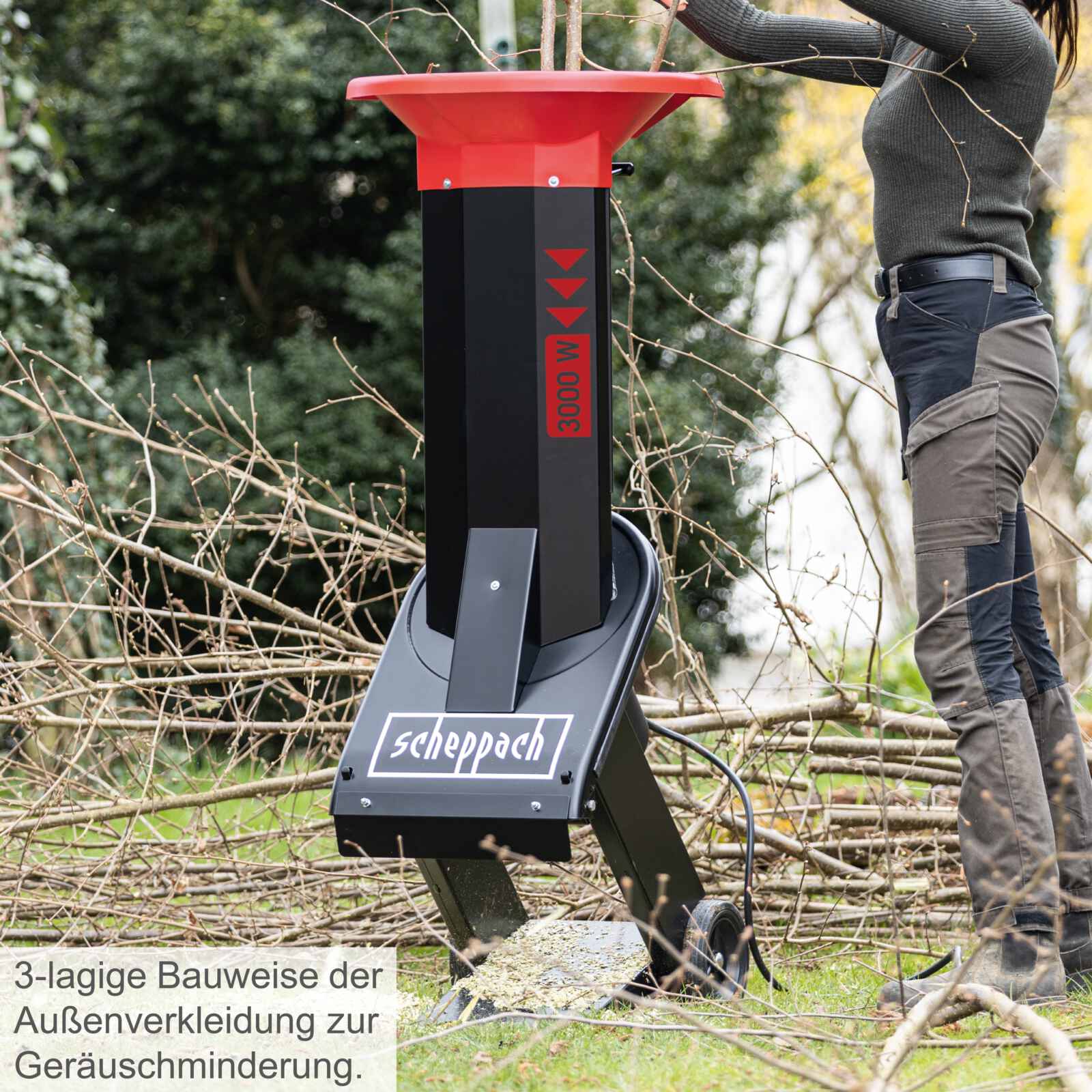 Scheppach Elektro-Messerhäcksler BIOSTAR 3000 - 230V | Max. Aststärke Ø 50 mm - Image 5