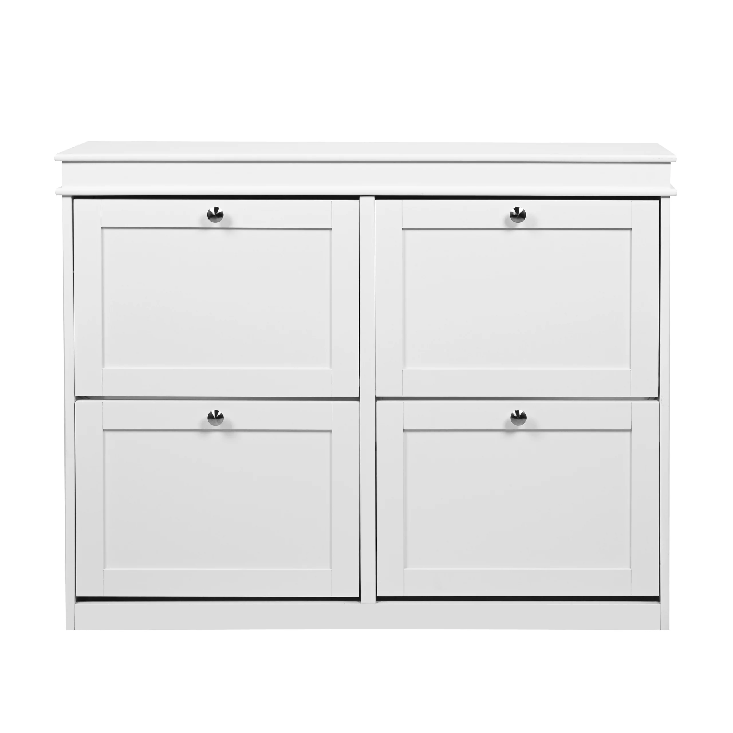 Schuhschrank / Schuhregal ESTHA 40 104x24x82 cm 40 Schuhklappen weiß hjh LIVING - Image 2
