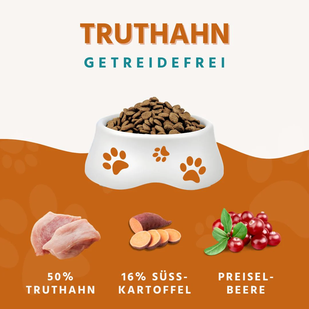 Sensitive Trockenfutter mit Truthahn - getreidefrei - Image 4