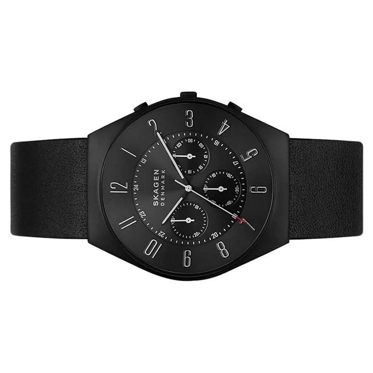 Skagen Herren Uhr Chronograph Armbanduhr Grenen Leder SKW6843 - Image 2
