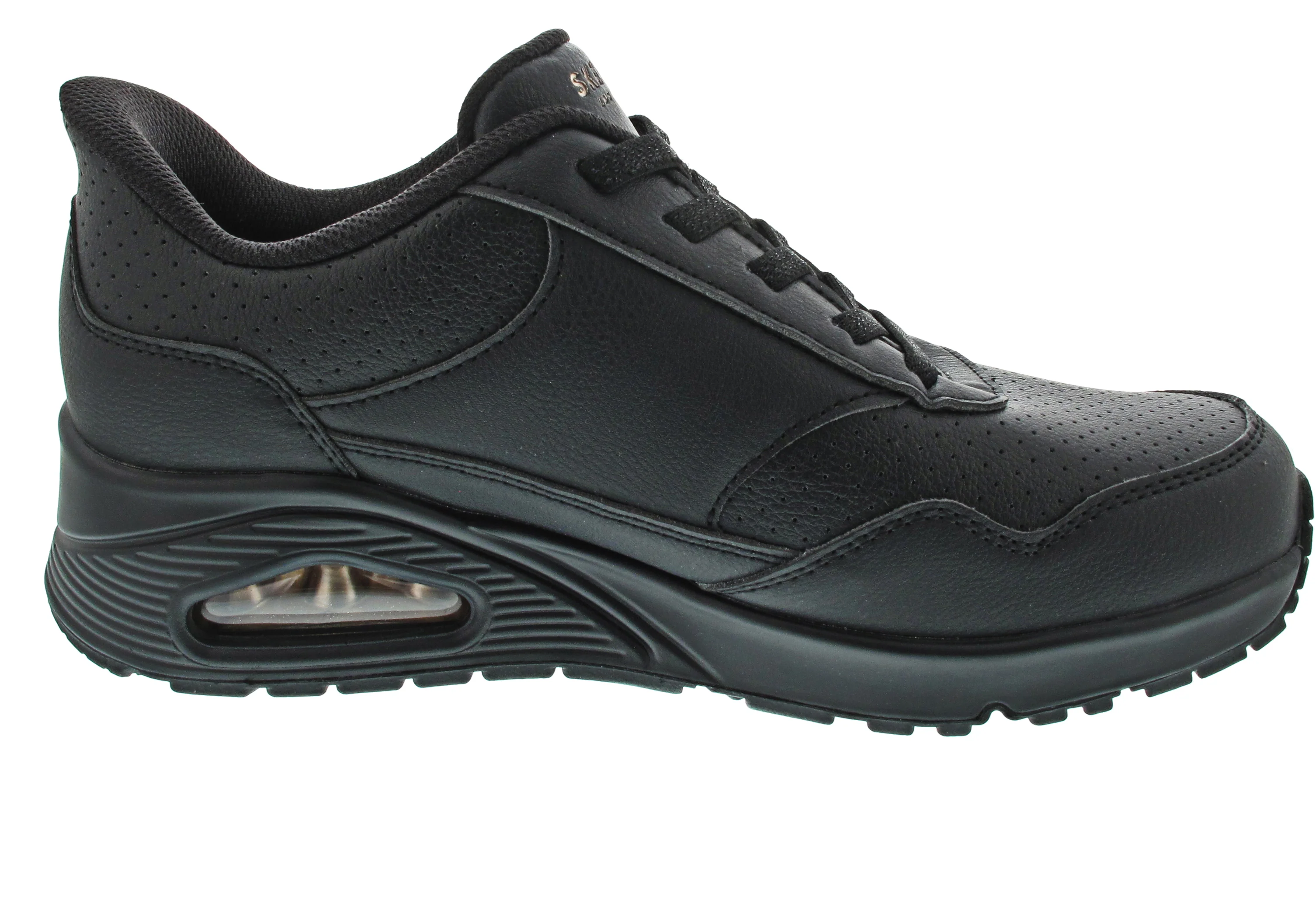 Skechers Slip-Ins:Uno-Banksia Luxe Slipper Schwarz - Image 11