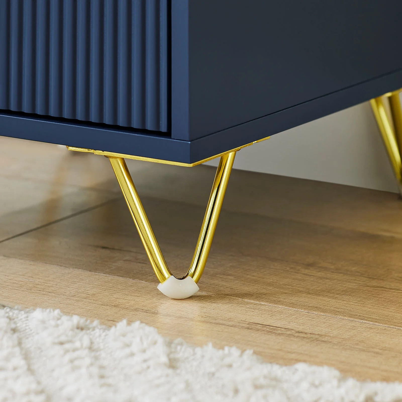SoBuy Nachttisch mit 3 Schubladen in Weiß - Image 7