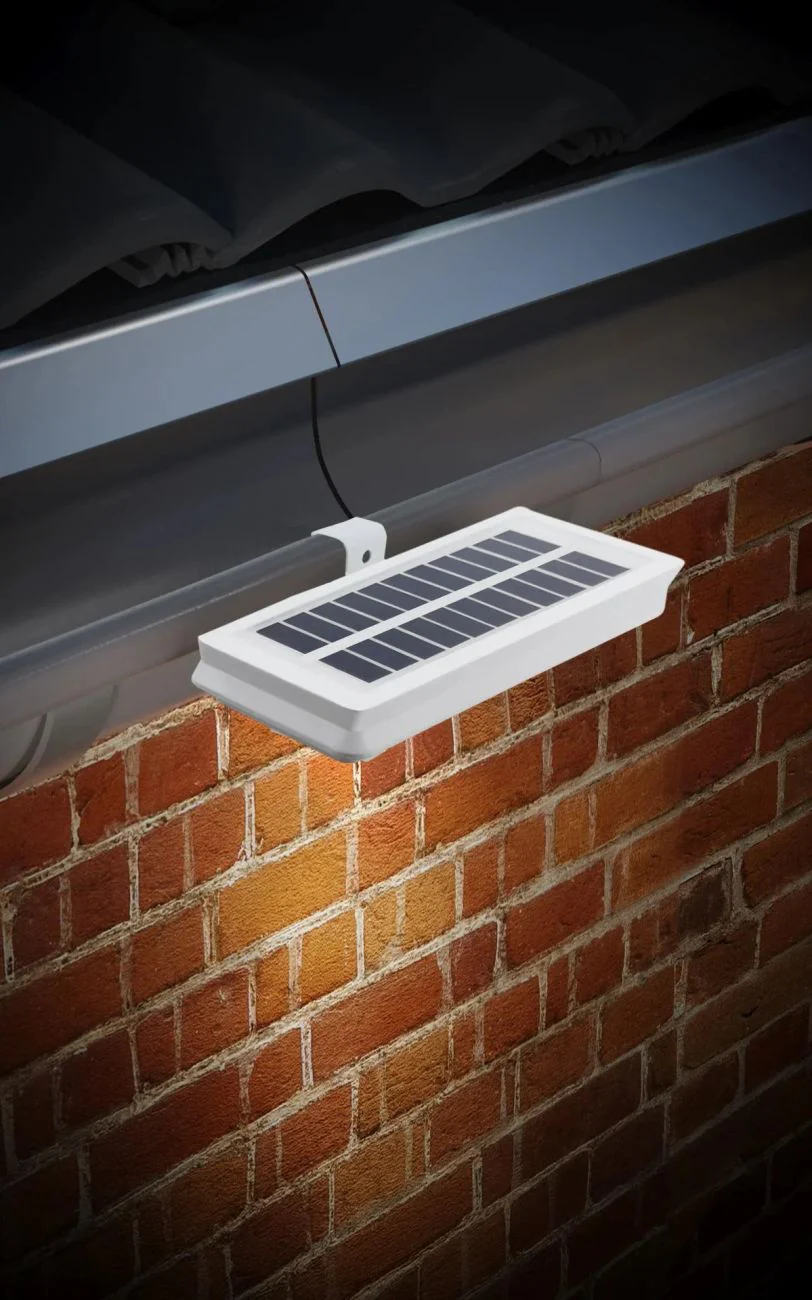 Solar LED Dachrinnenleuchten, 2er Set, warmweiß, IP44 Schutz - Image 3