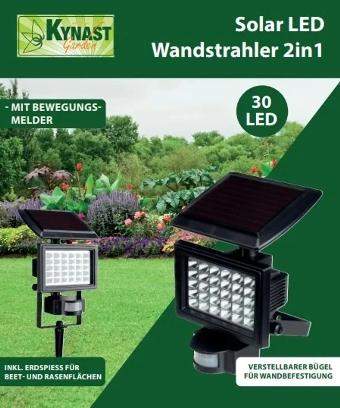 Solar Wandstrahler 2in1 mit Bewegungsmelder - Image 4