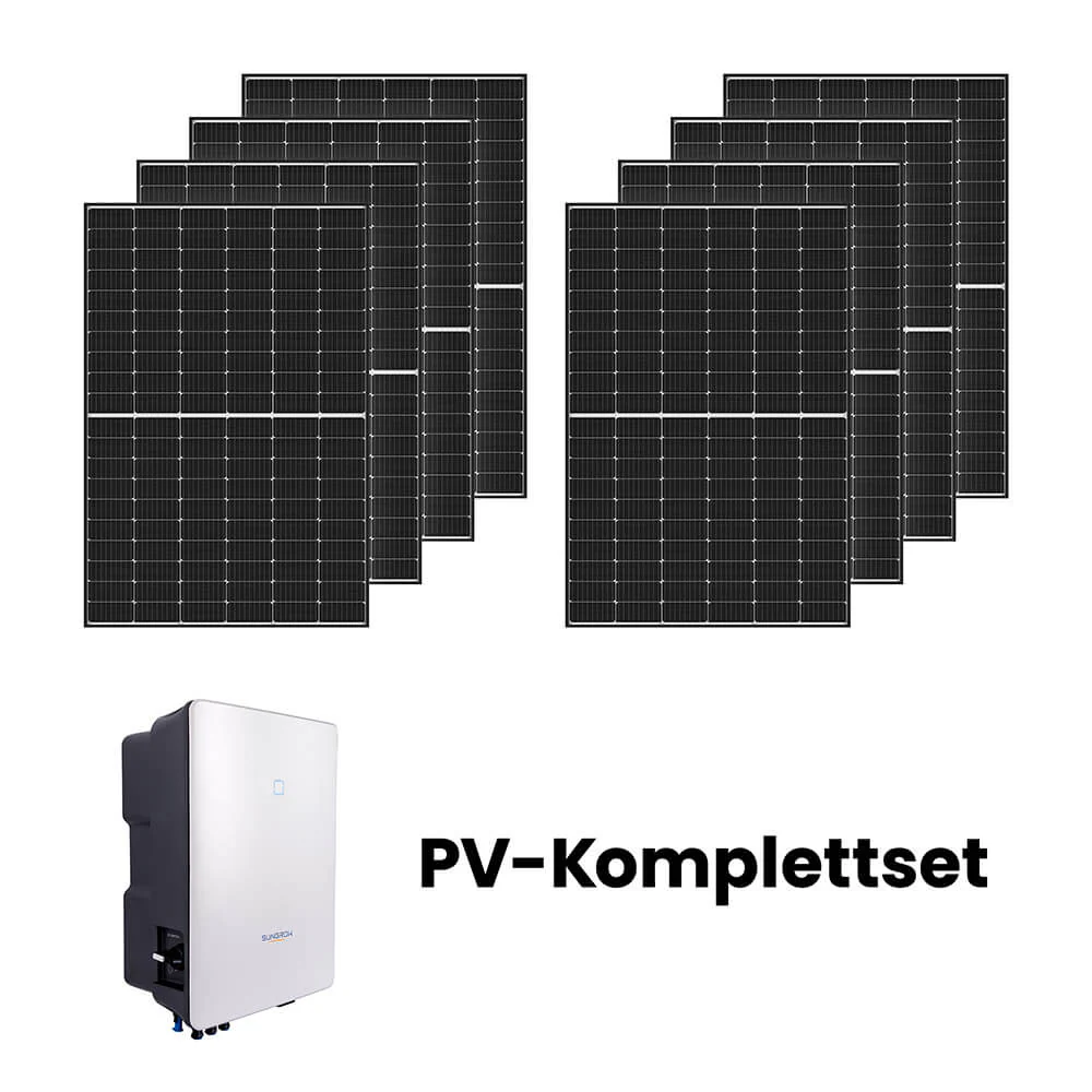Solaranlage Komplettset 3000W - SUNIQ Photovoltaikanlage Set 3000W – 8x Solarpanel + - Image 5