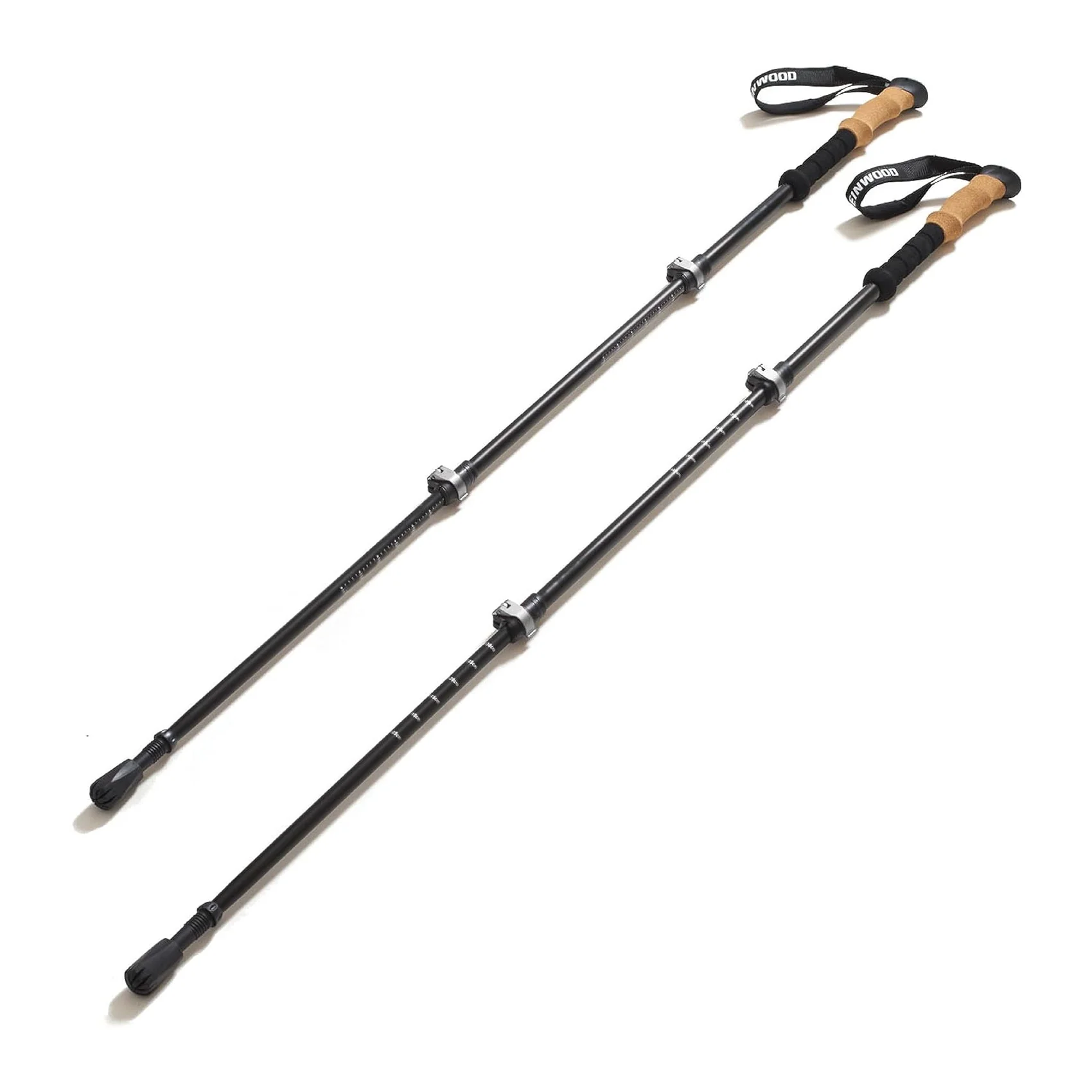 Steinwood Wanderstöcke Aluminium, leicht, Teleskop verstellbar, mit Gummipuffer & Beutel - Image 8