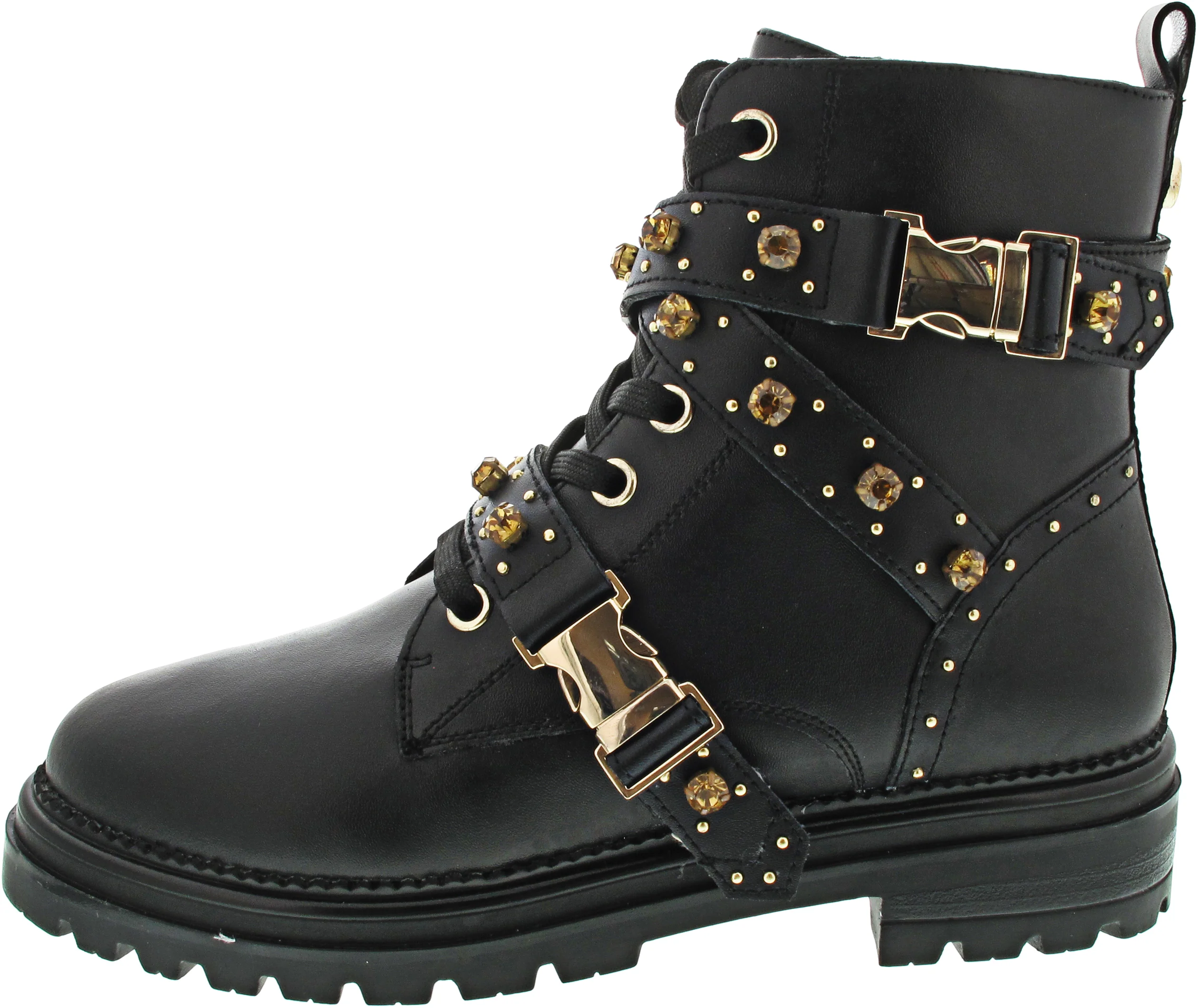 Steve Madden Indra Schnürstiefel Schwarz