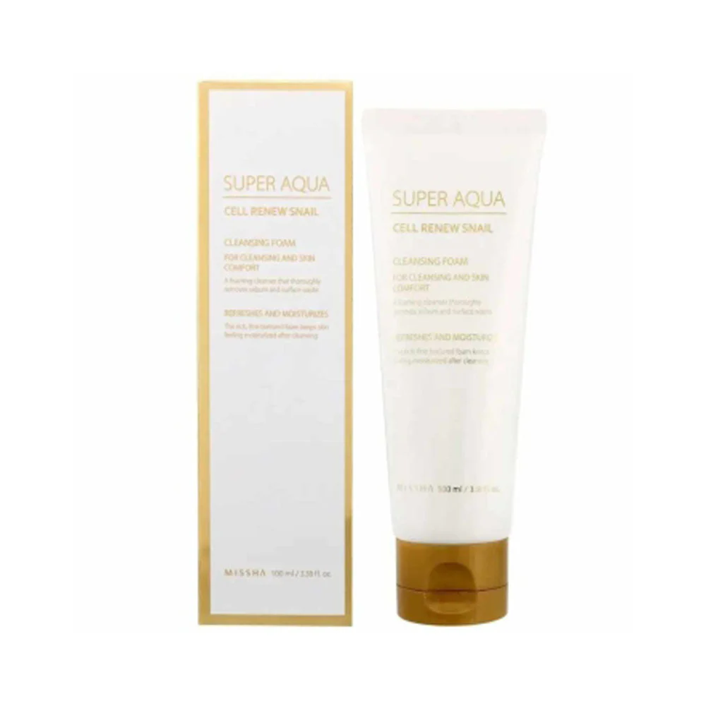 Super Aqua Cell Renew Snail Cleansing Foam - 100 ml - Image 2