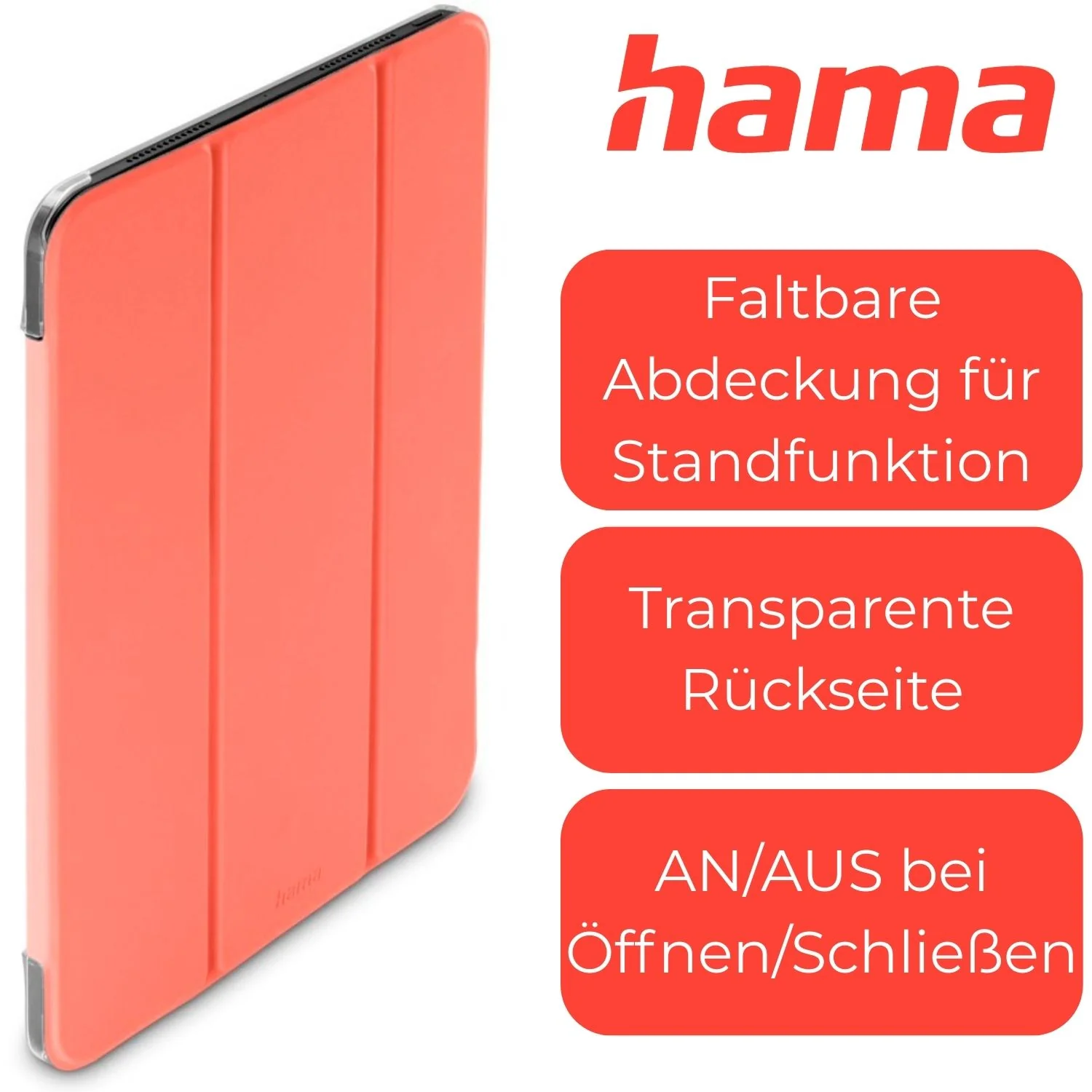 Tablet-Case Fold Clear Coral für Apple iPad Air 13 2024/2025/2026 - Image 3