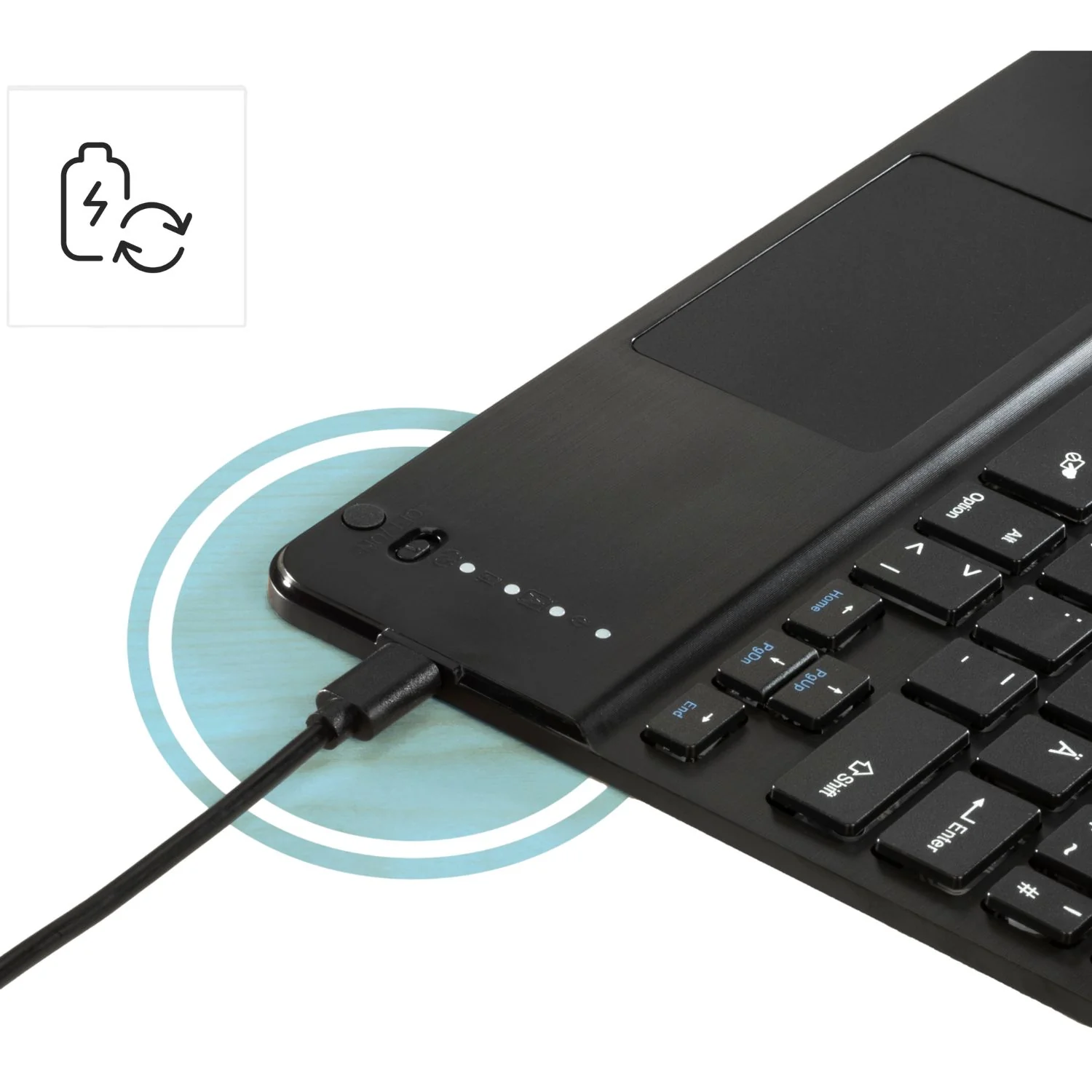 Tablet-Case mit Bluetooth Tastatur für Apple iPad Air 6 2024/ Air 7 2025 - Image 6