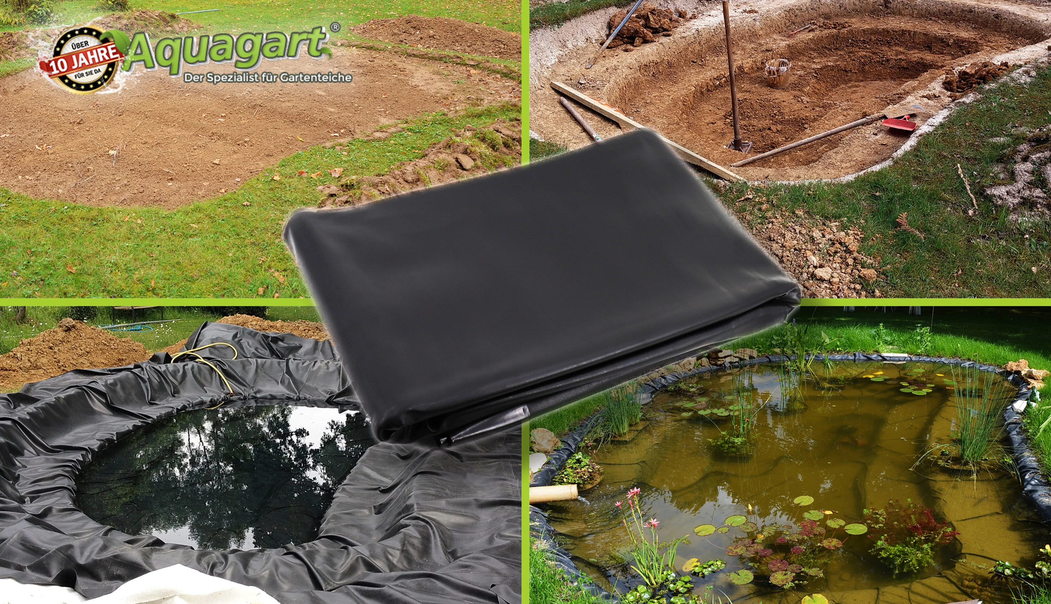 Teichfolie PVC 4m x 2m 0,5mm schwarz Folie für den Gartenteich - Image 45