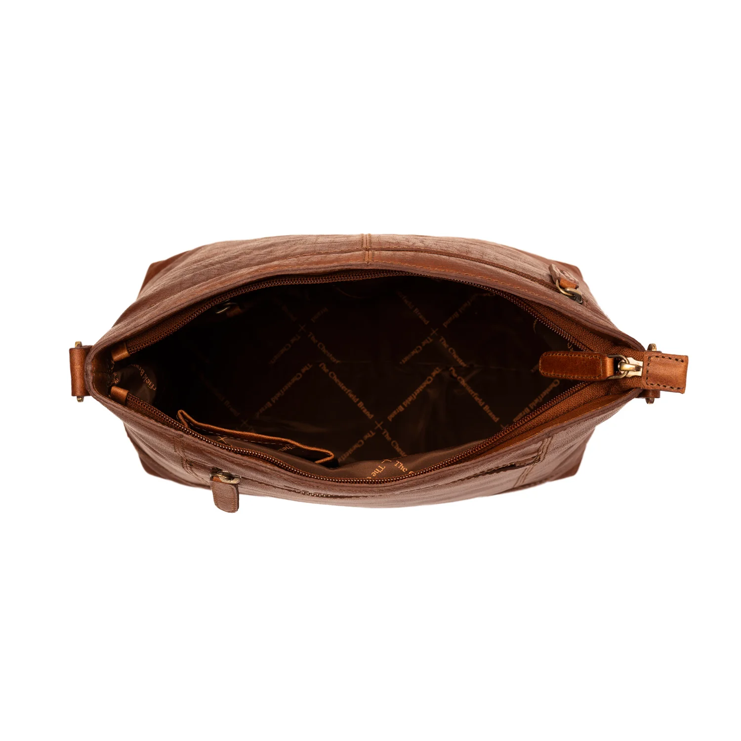 The Chesterfield Brand C48.1004 Annic Schultertasche Antique Buff Crumbled Leder 31 cognac - Image 5