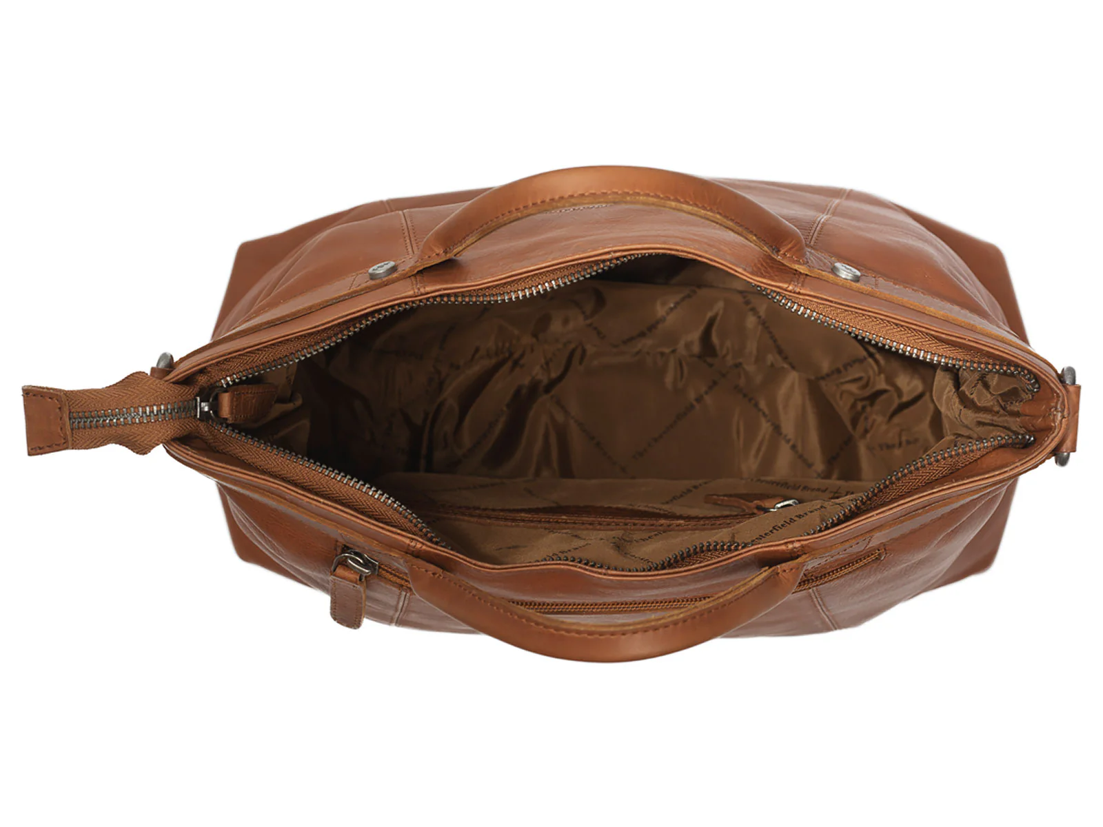 The Chesterfield Brand C48.1162 Helsinski Handtasche Wax Pull Up Leder 31 cognac - Image 3