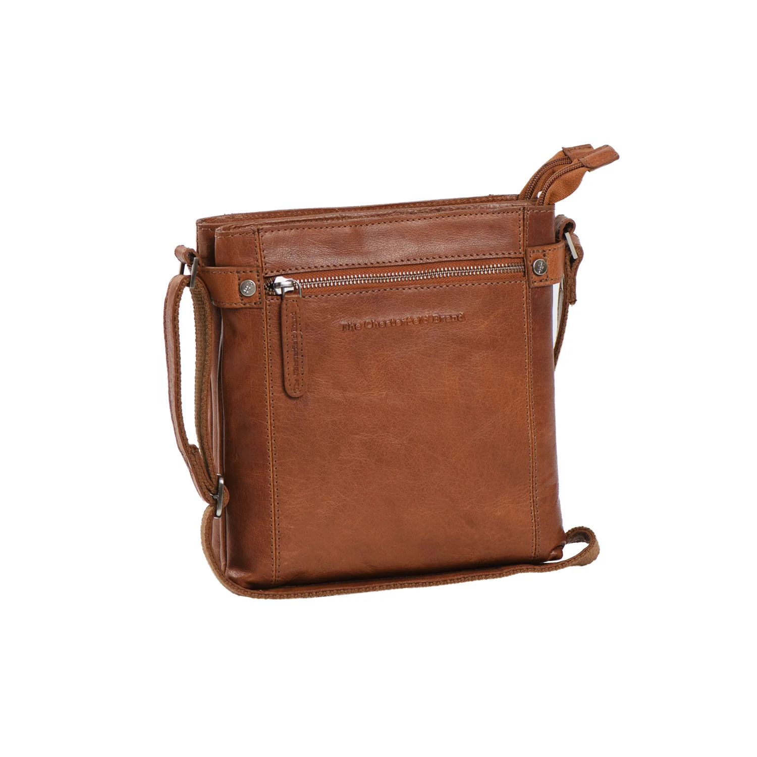 The Chesterfield Brand C48.1165 Laos Schultertasche / Tote Bag Antique Buff Crumbled Leder 31 cognac