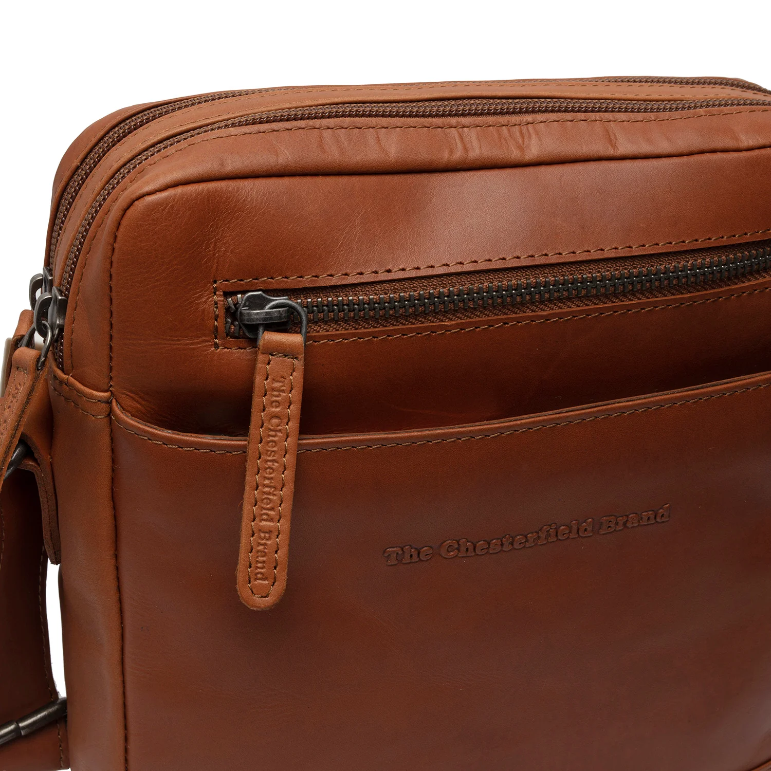 The Chesterfield Brand C48.1290 Arnhem Umhängetasche Wax Pull Up Leder 31 cognac - Image 6