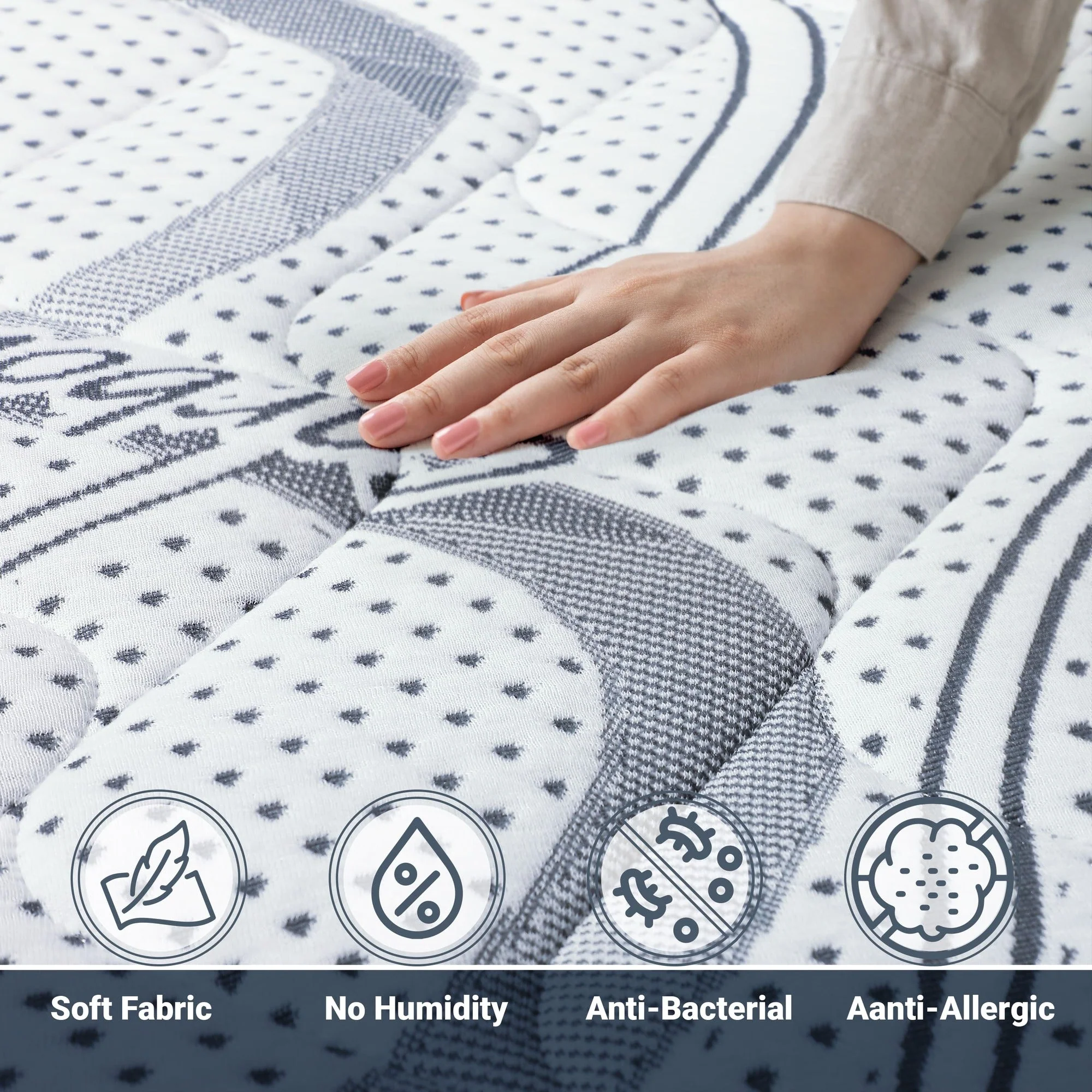 The White Stone Memory Foam Matratze 200x210 cm Höhe 22 cm - Image 138