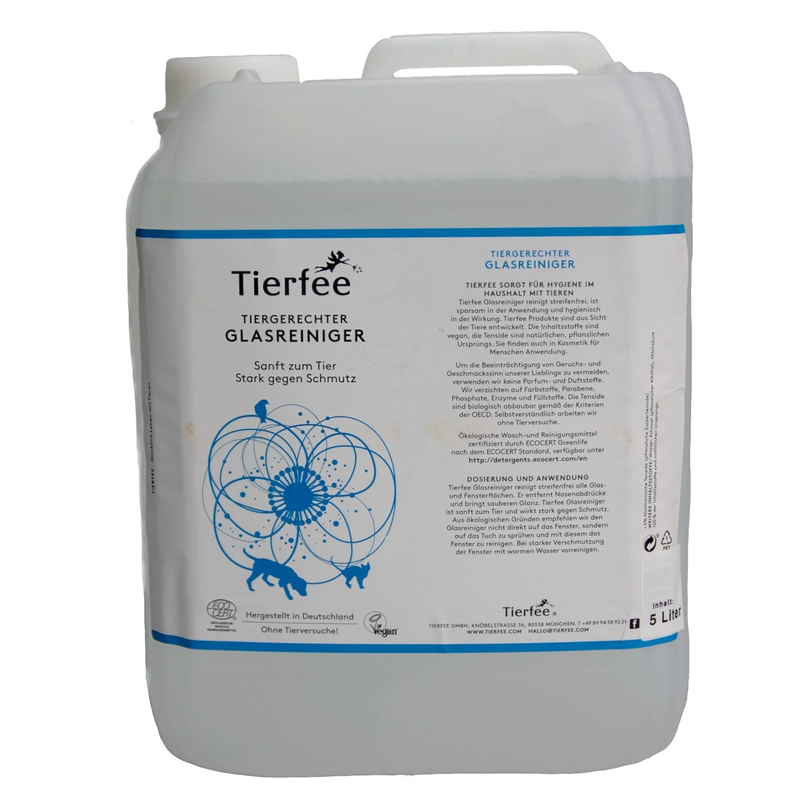 Tierfee Ökologischer Glasreiniger - 5 Liter