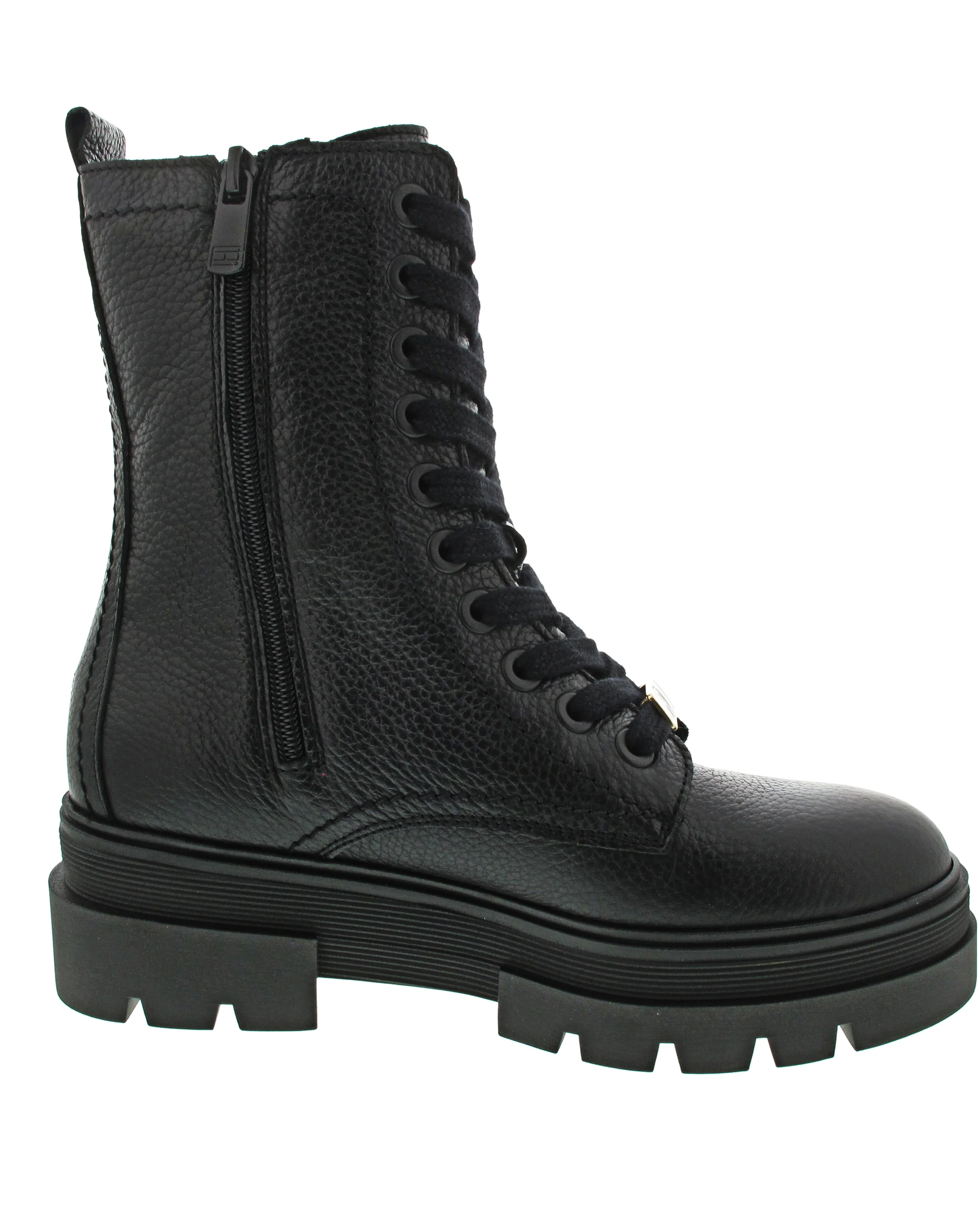 Tommy Hilfiger Monochromatic Lace up Boo Boots Schwarz - Image 4
