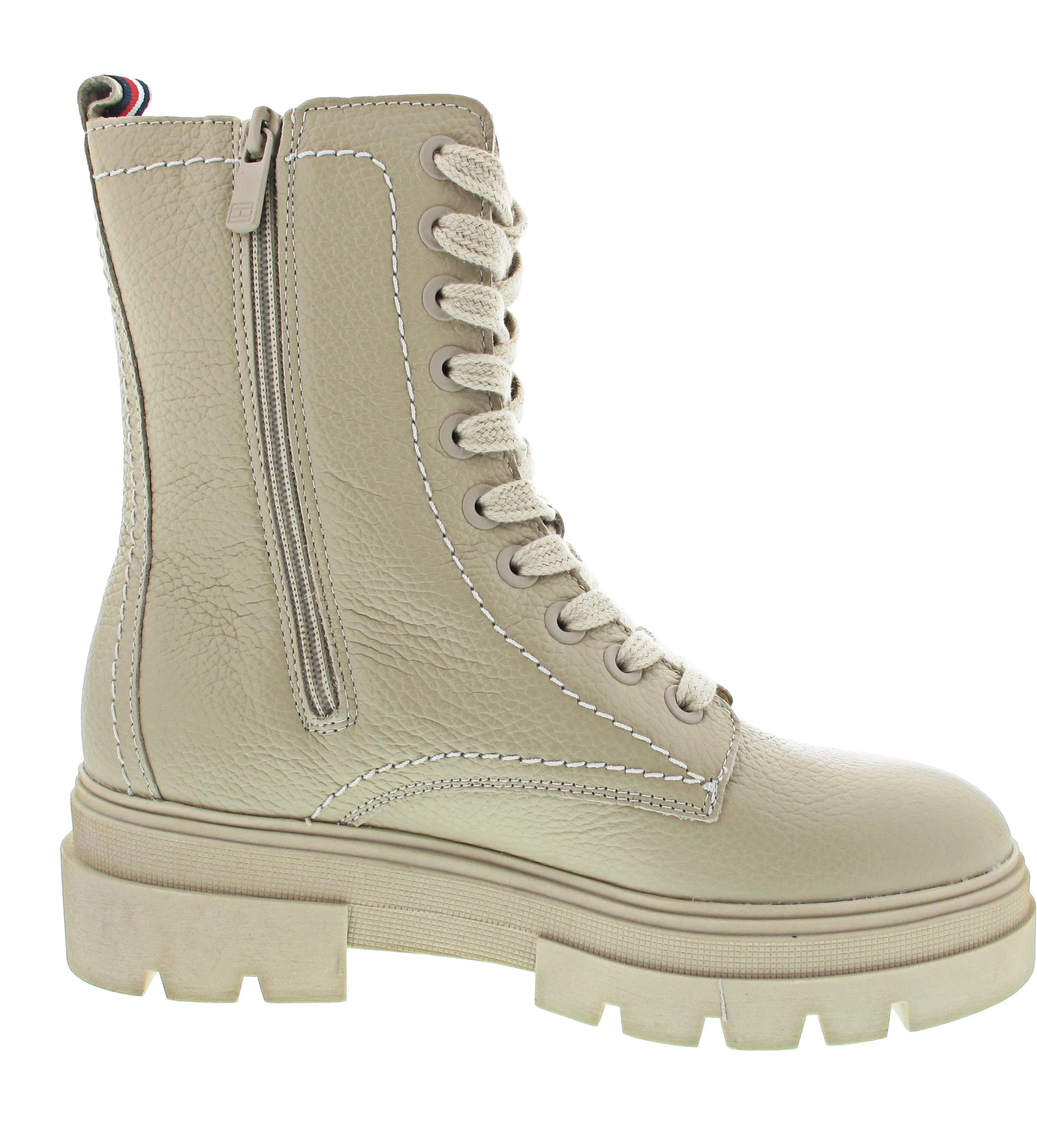 Tommy Hilfiger Monochromatic Lace Up Boo Schnürstiefel Beige - Image 3