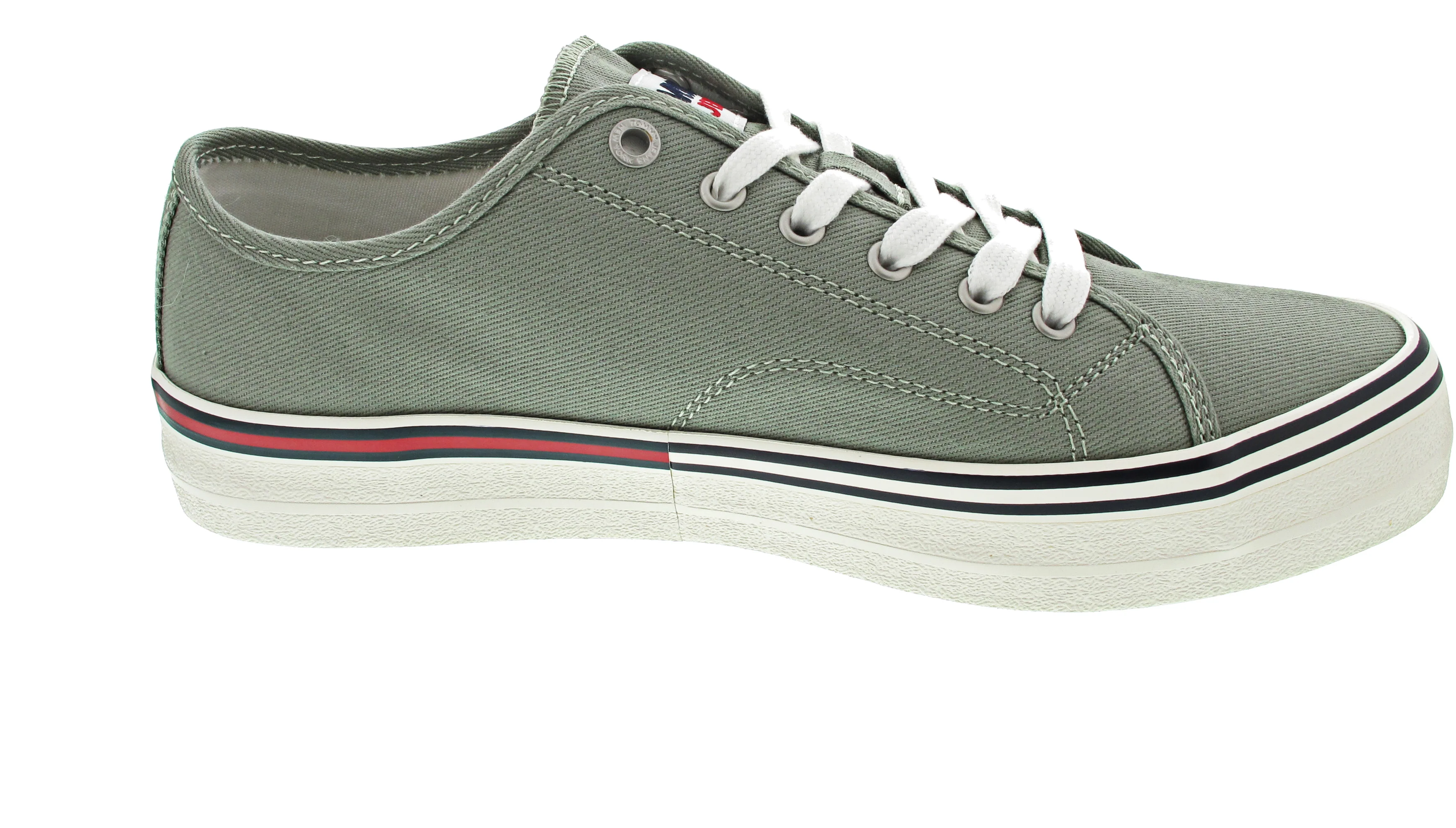 Tommy Jeans Essential Low Cut Sneaker low Grün - Image 9
