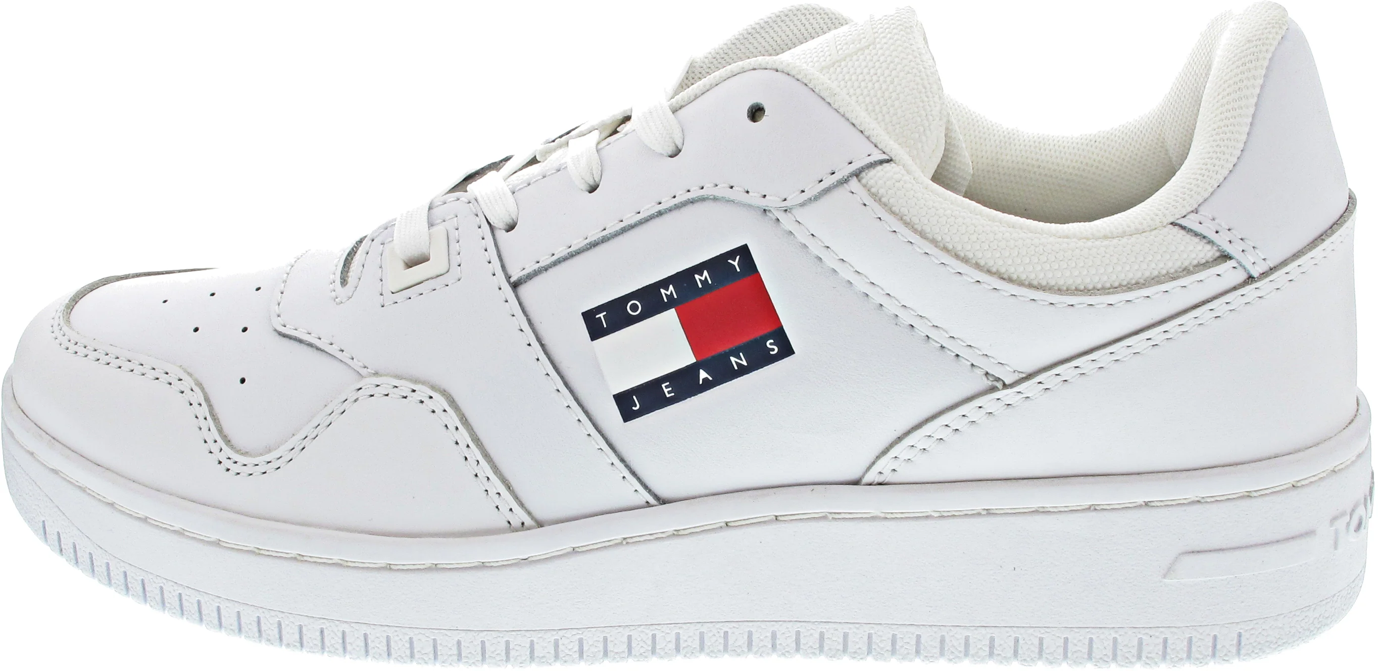 Tommy Jeans TJM Retro Basket ESS Sneaker Weiß - Image 6
