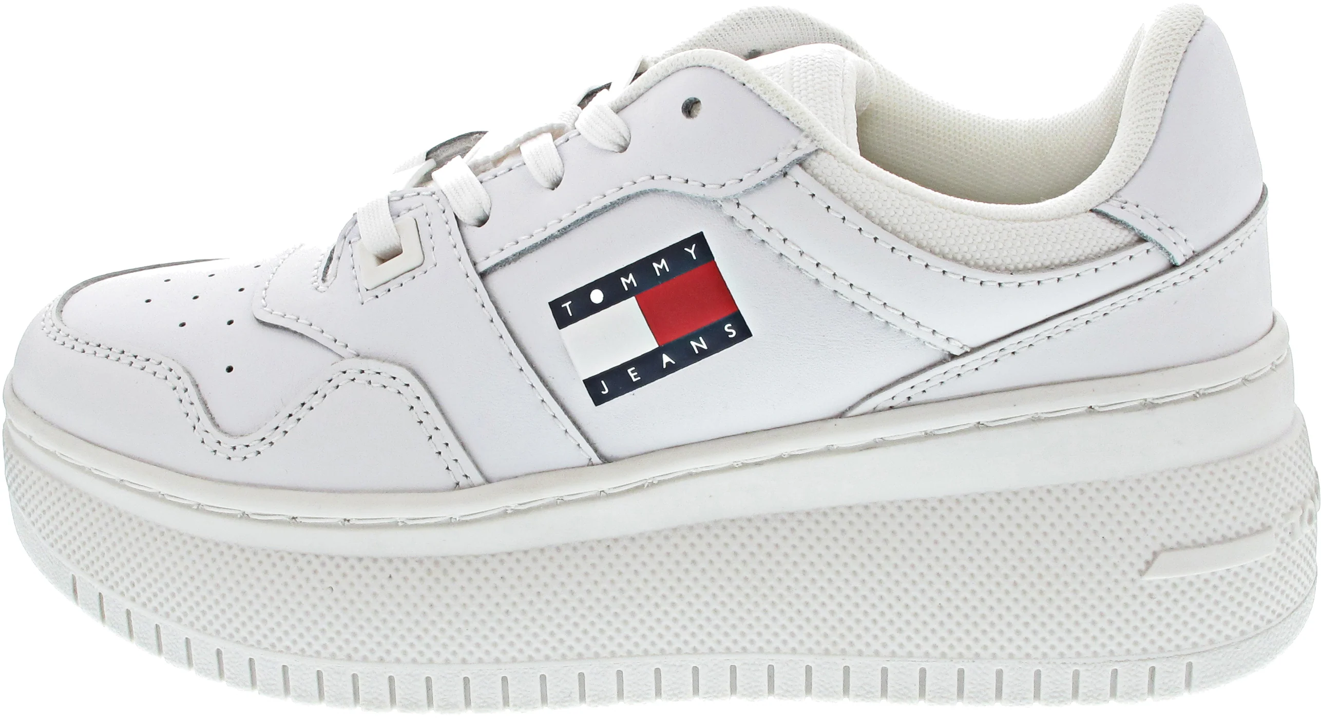 Tommy Jeans TJW Retro Basket Flatform Sneaker Weiß