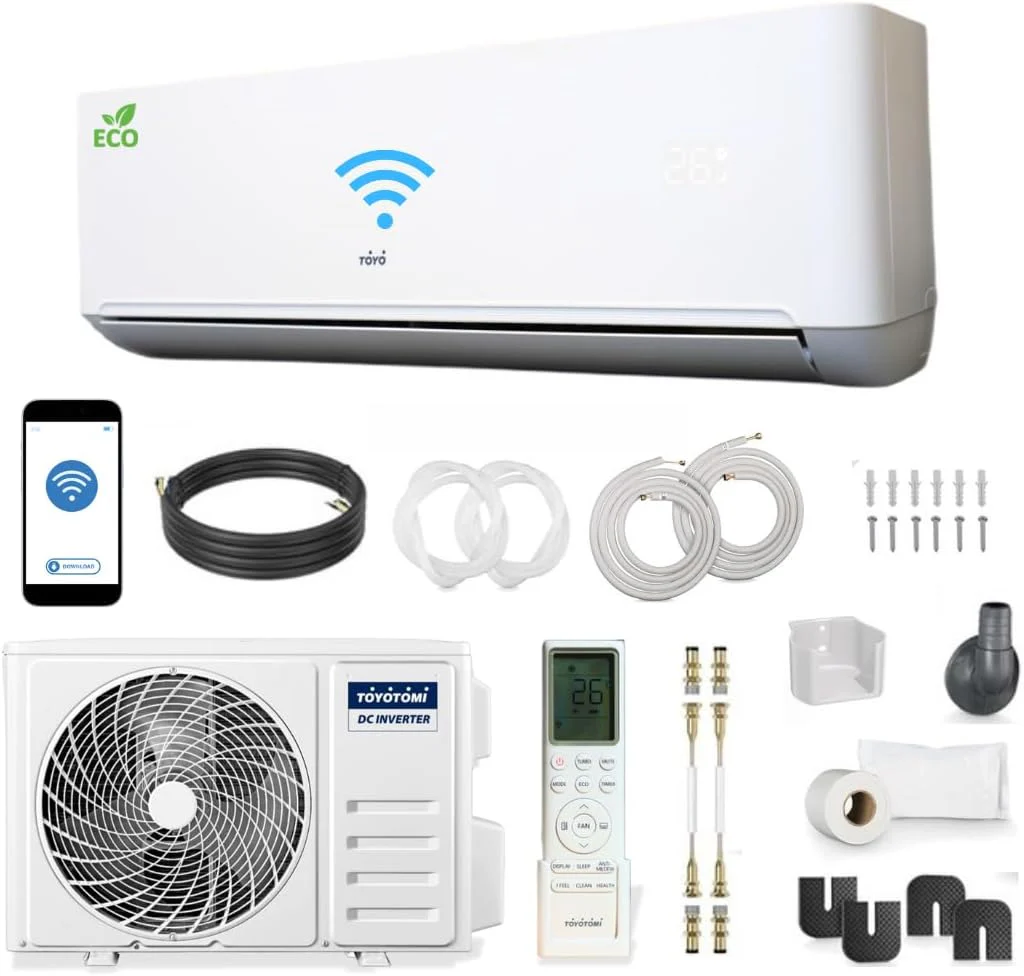Toyo Klimaanlage Split Set 18000 BTU/h / 5,1KW, Inverter Klimagerät für Räume bis 85 m², Alexa - Image 3