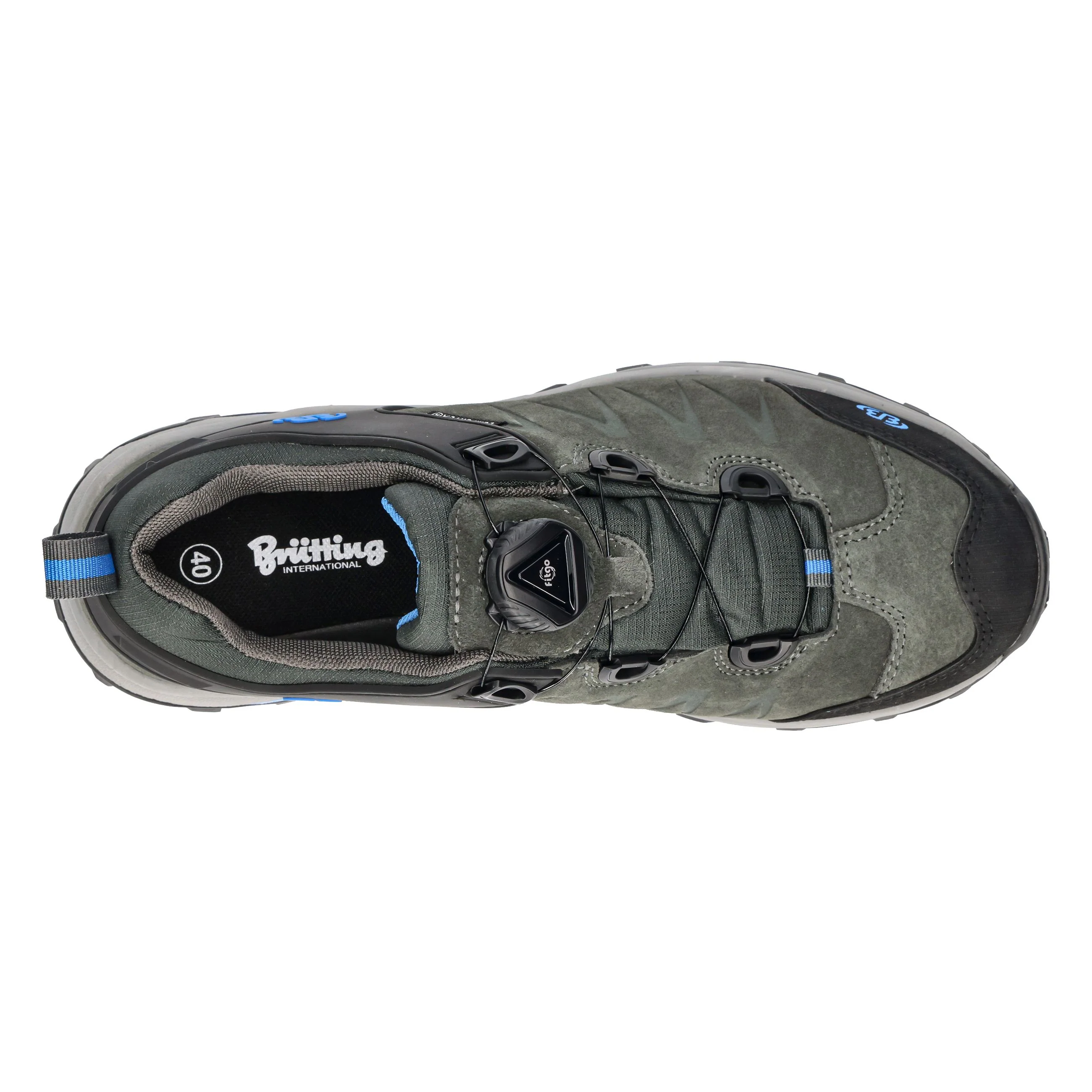 Trekkingschuh Herren Schnellschnürsystem wasserdicht grau Brütting Mount Chester - Image 35