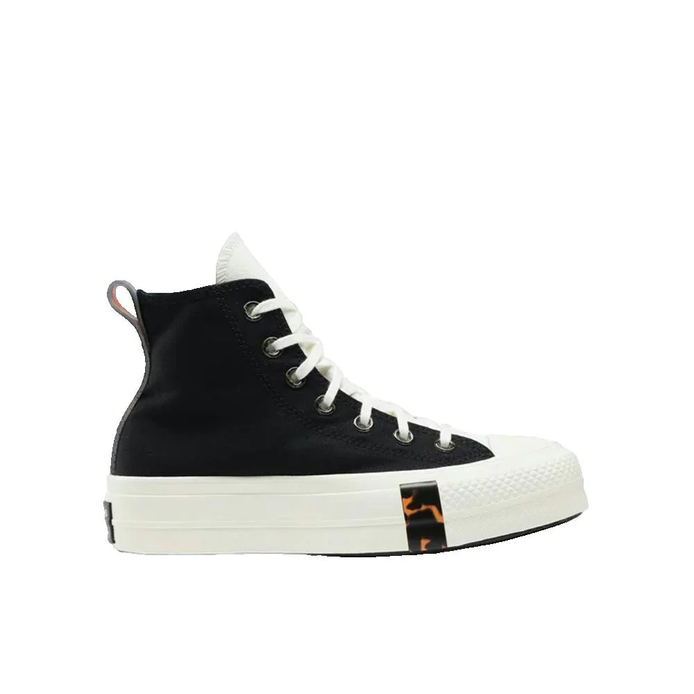 Turnschuhe Frau Converse Chuck Taylor All Star Lift Platform Tortoise Schwarz - Image 10